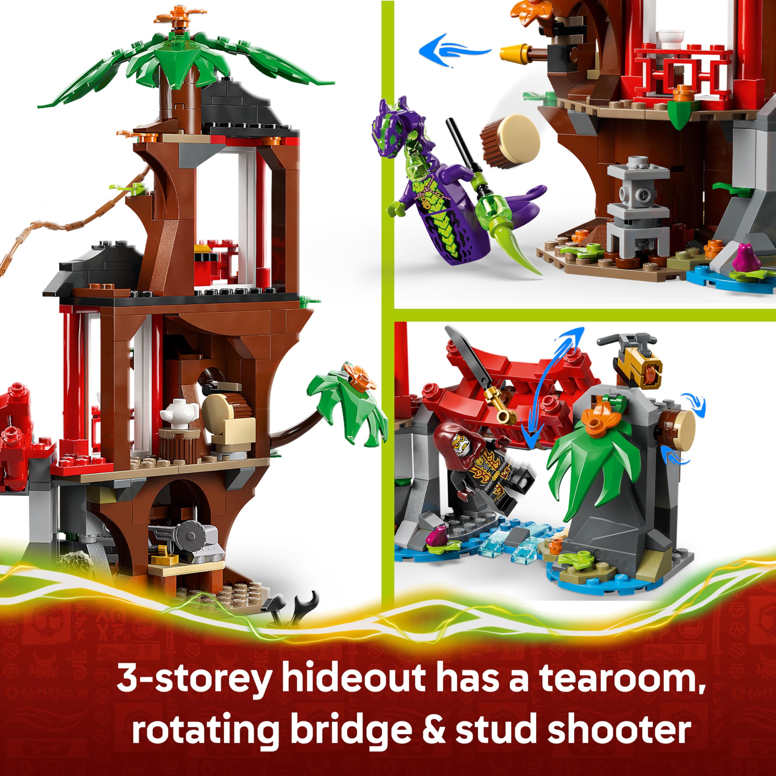 LEGO NINJAGO Ninja Vehicle Tree House Battle Building Set | Ages 7+ | Model 71857 3