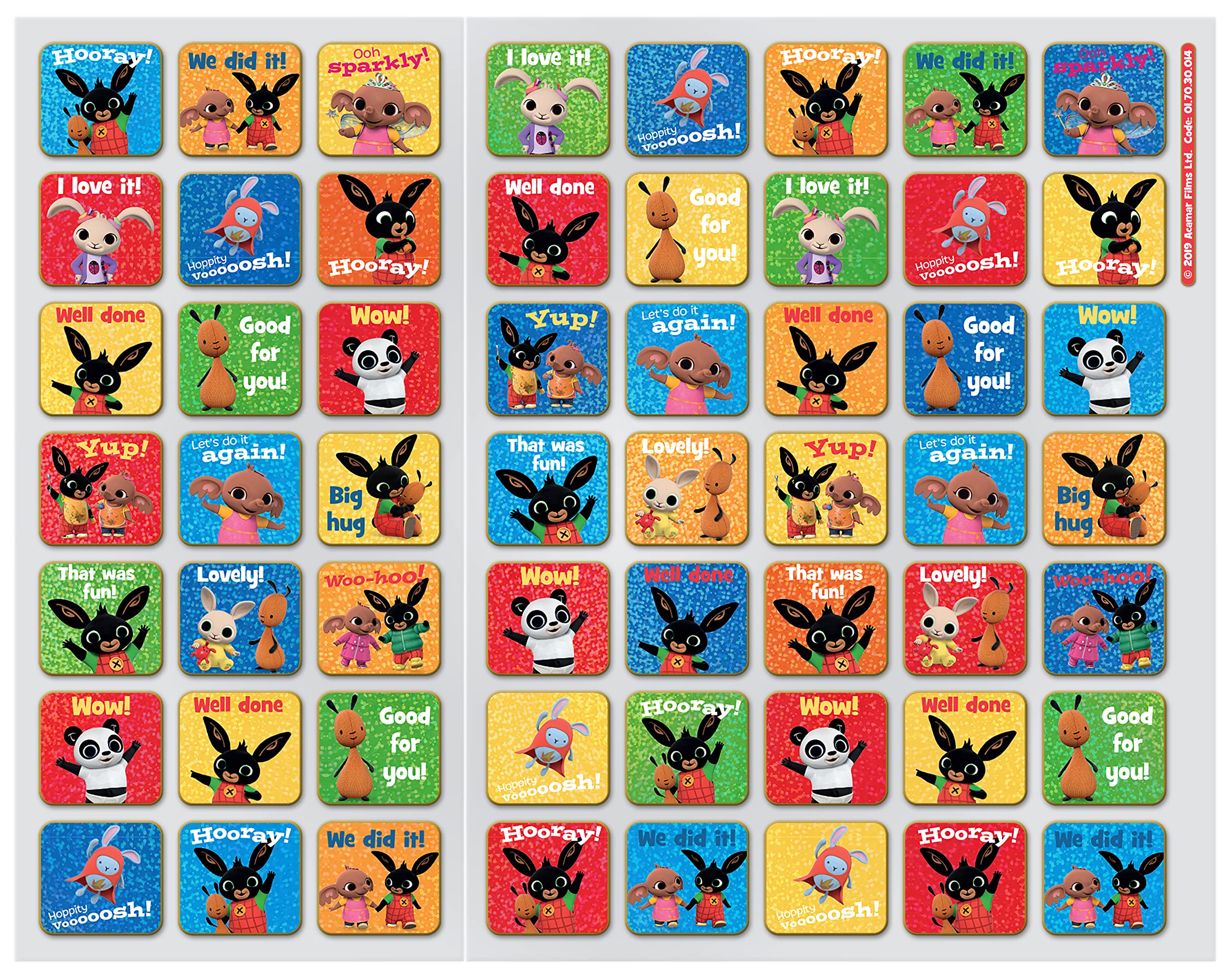 Paper Projects Bing Potty & Training Reward Chart with Reusable Stickers | A3 Size | Ages 3-6