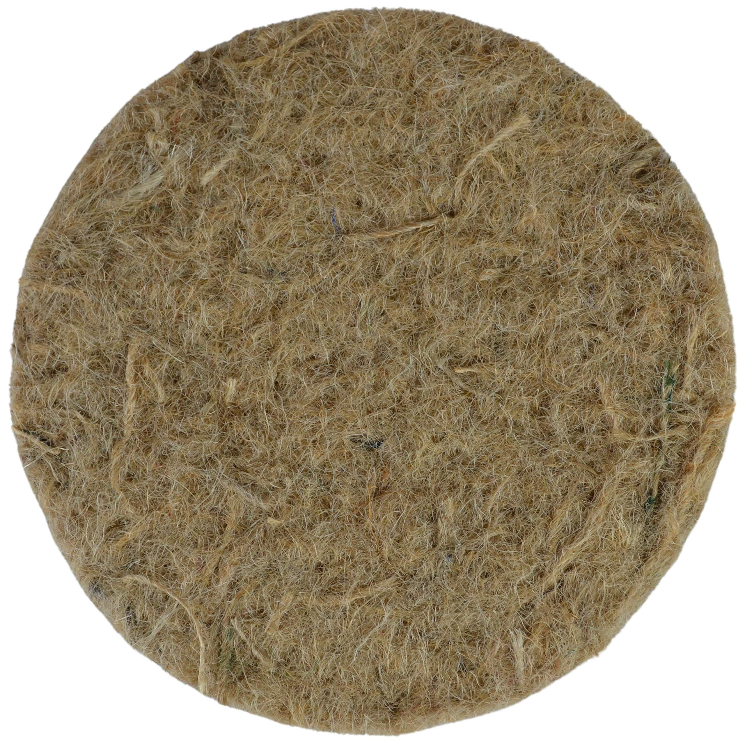 Supa Jute Canary Nesting Felt - 5-Inch Diameter, Pack of 10 | Natural Fibre Mat for Warm, Safe Nests 6