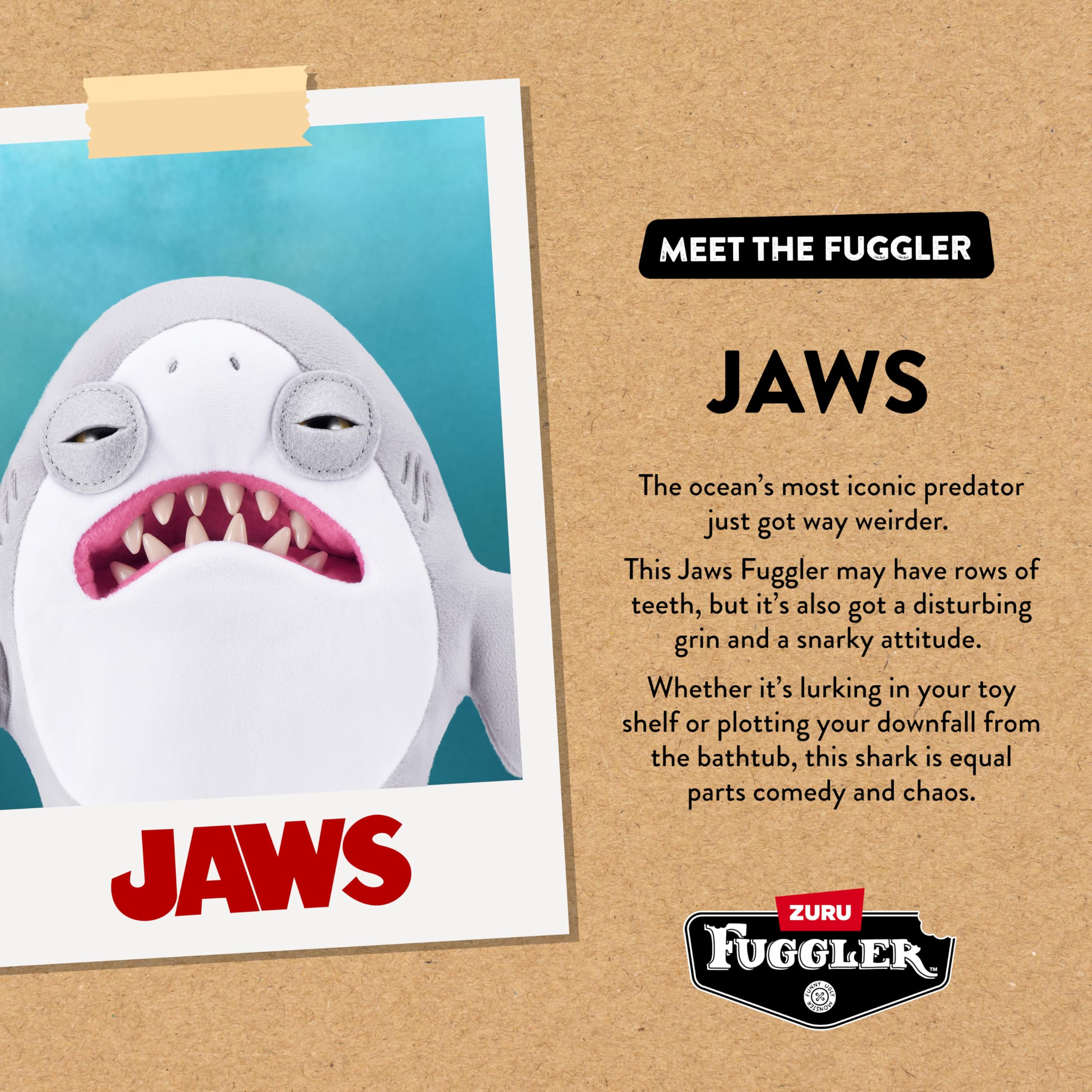 Fuggler Jaws Funny Ugly Monster Plush - 9 Inch | Polyester | Green | Ages 4+ 3