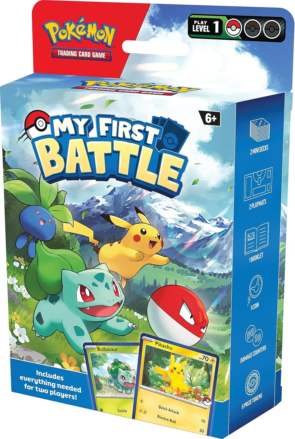 Pokémon TCG: Mein erster Kampf – Pikachu und Bulbasaur (2 spielbereite Mini-Decks &amp; 6