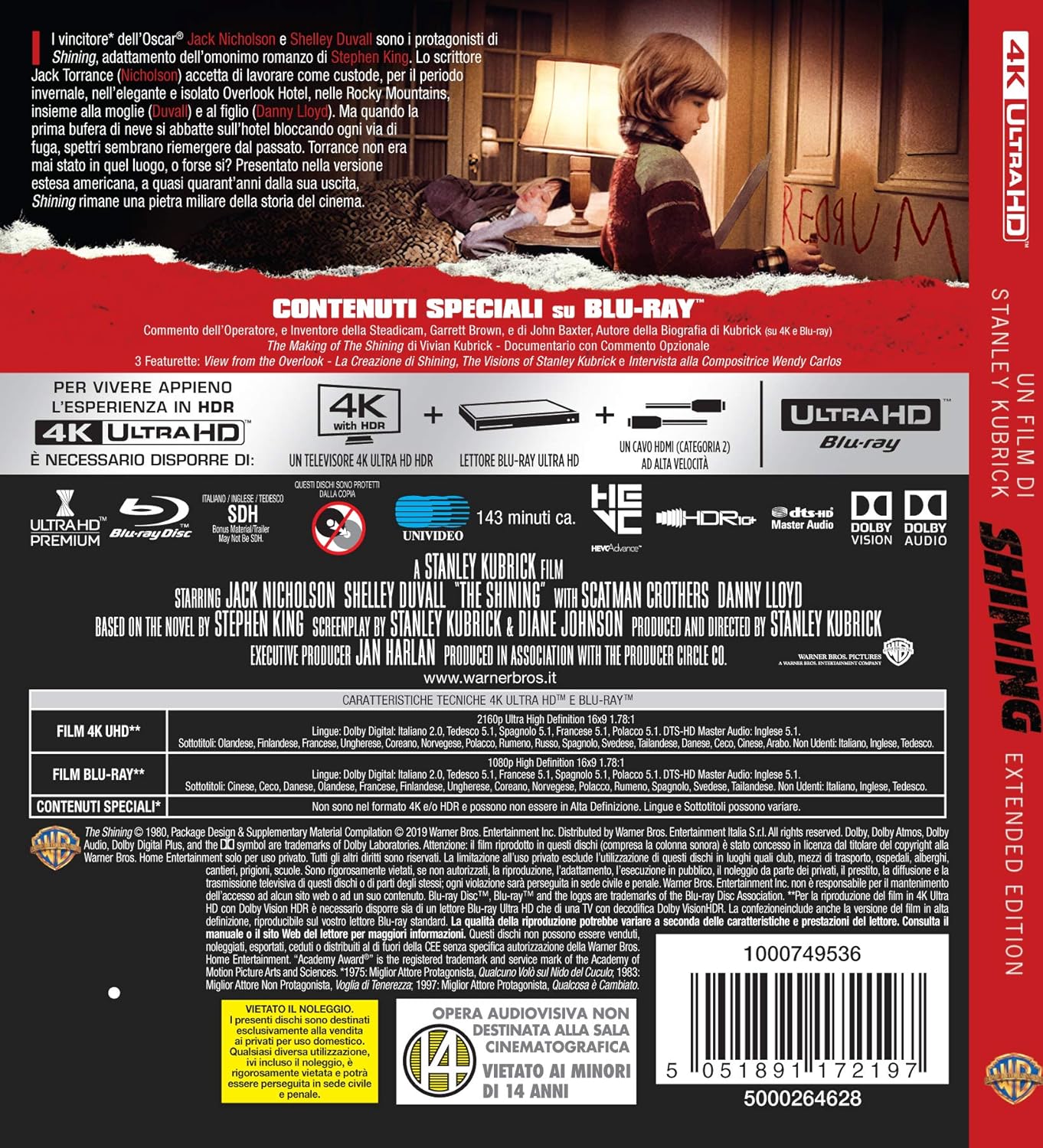 The Shining (1980) - Extended Edition [4K Ultra HD + Blu-ray] 2
