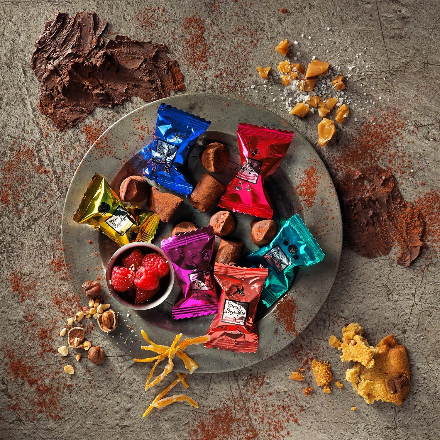Monty Bojangles Taste Adventures Cocoa Dusted Truffles Assortment - 6 Flavour Luxury Chocolate Gift Box, 225g 10