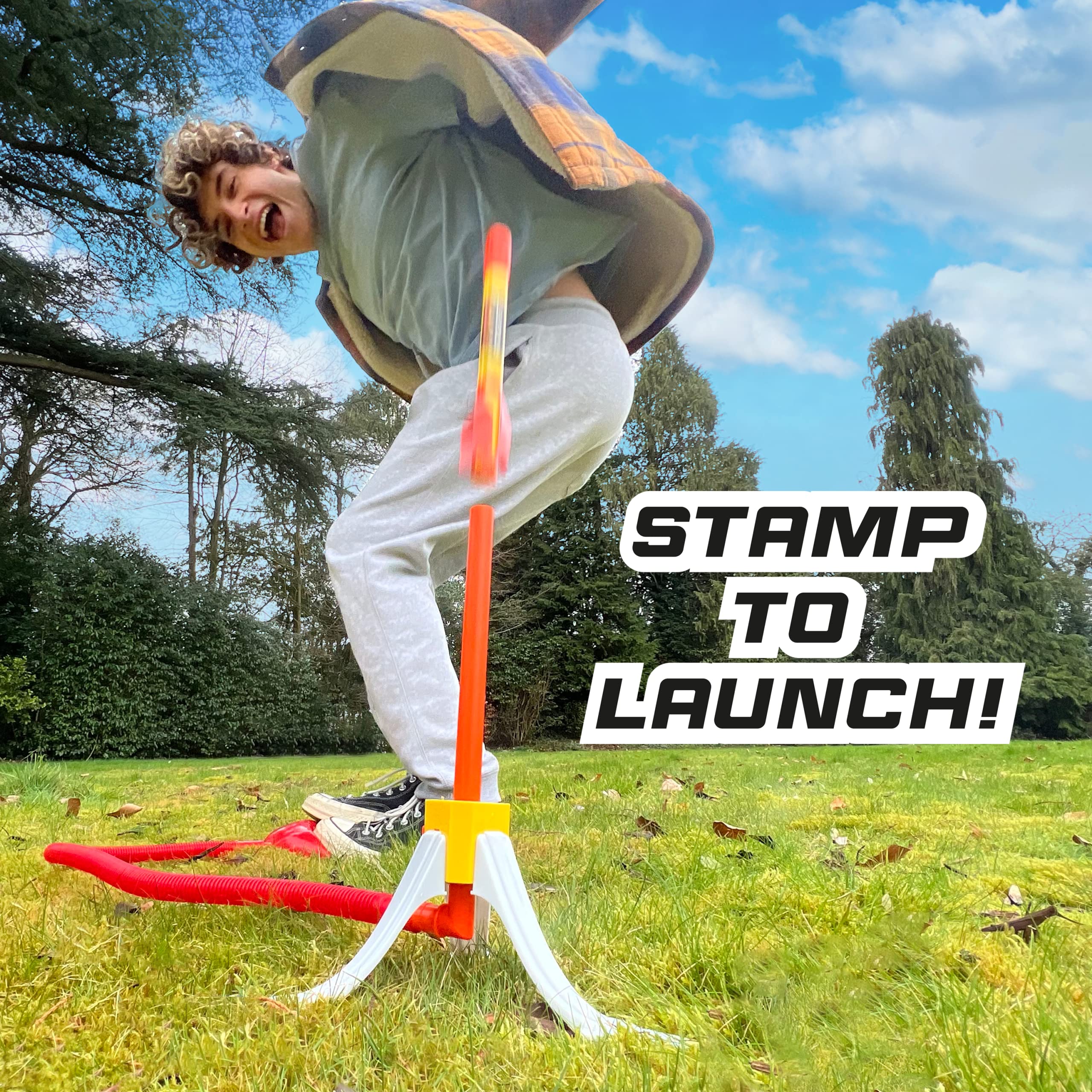 WOW! STUFF HYPR Rocket 500 - Highest Flying Stamp Rocket | Up to 500 ft | Ages 5+ 3