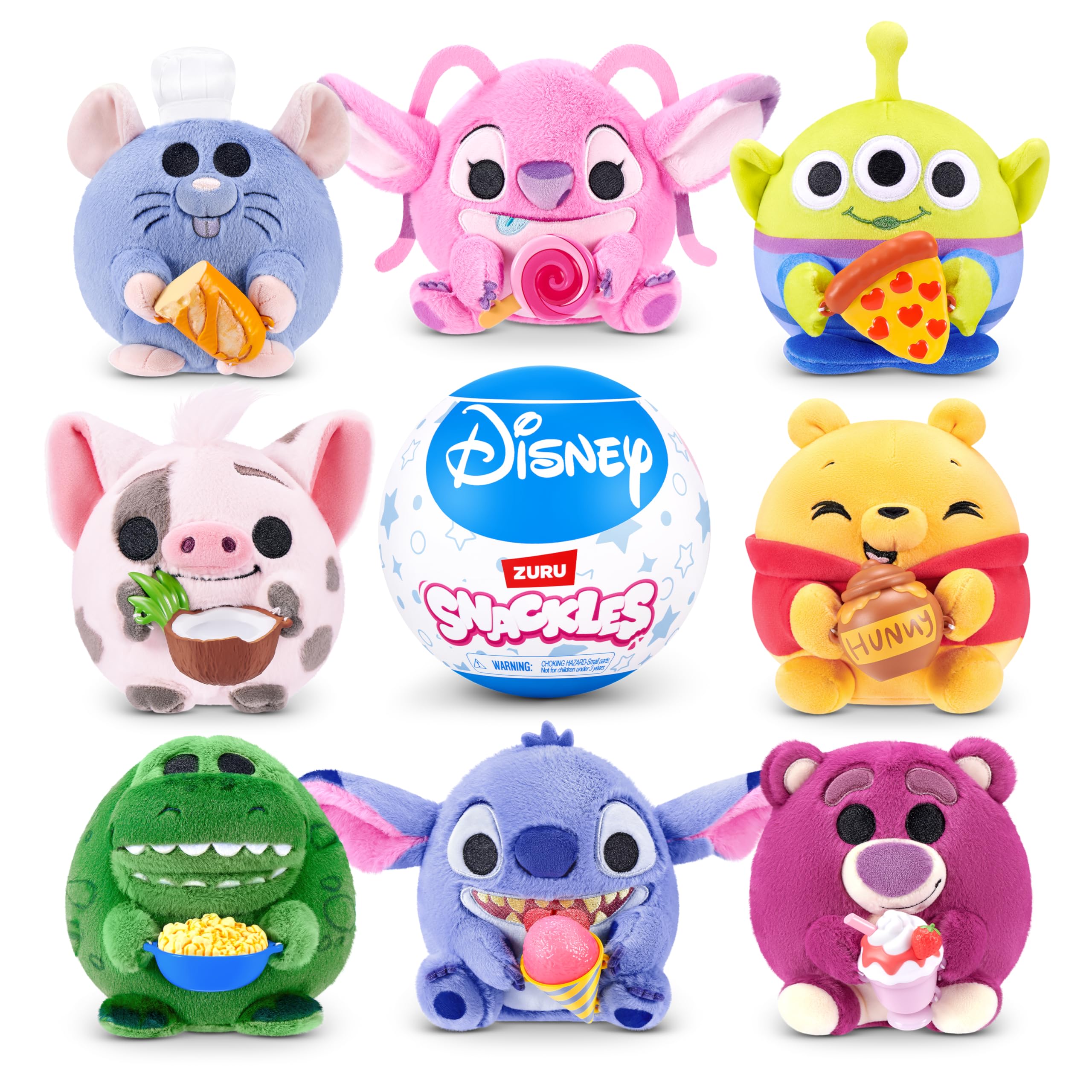 Snackles Disney 5-Inch Plush Toy by ZURU - Ultra-Soft Mini Stuffed Animal for Ages 3+ 3