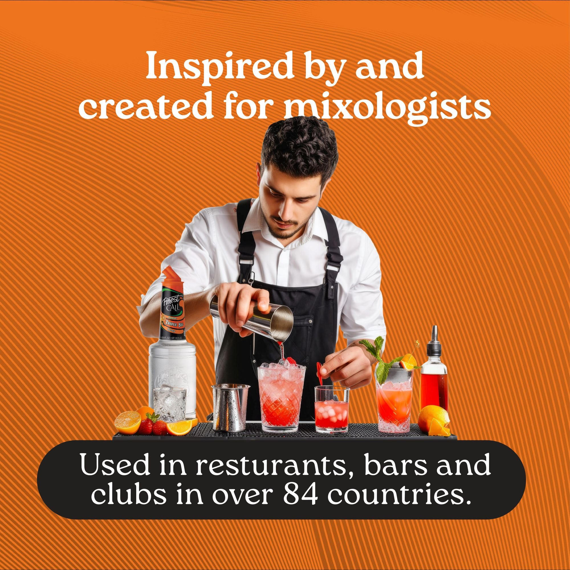 Finest Call Triple Sec Syrup - Non-Alcoholic Cocktail Ingredient | Premium Orange Essential Oils | 1 Litre 5