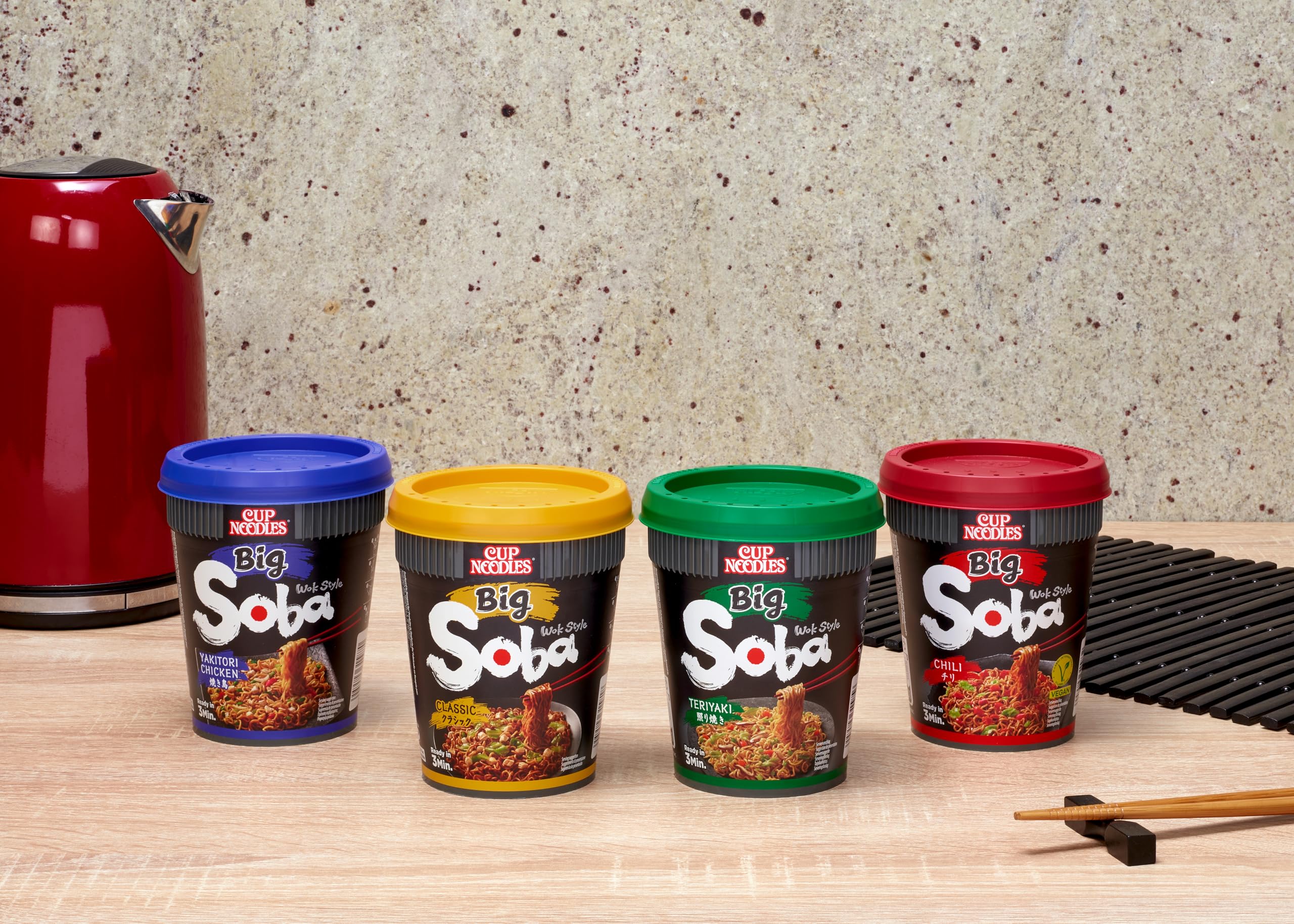 NISSIN Soba Big Classic Instant Wok Style Noodles - 113g Pot (Pack of 6) | Vegetarian-Friendly 8