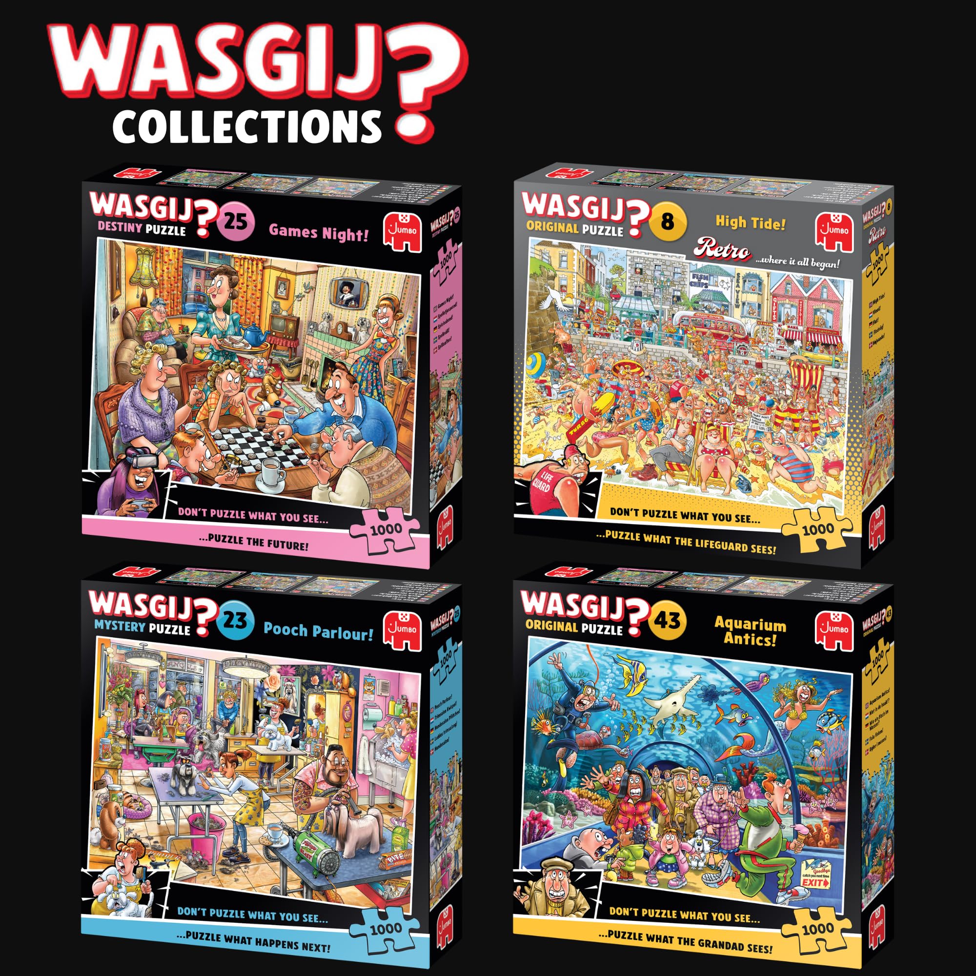 Jumbo Wasgij Destiny 28 Dad Cave - Unique 1000 Piece Jigsaw Puzzle for Adults 5