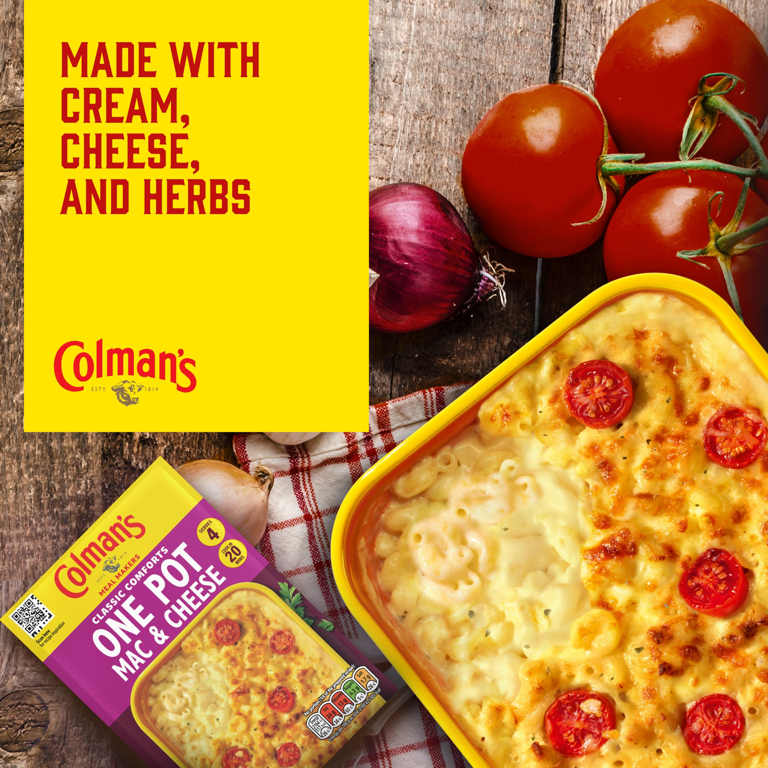 Colman's One Pot Mac and Cheese Meal Maker Mix - 4 Servings | 40g 5