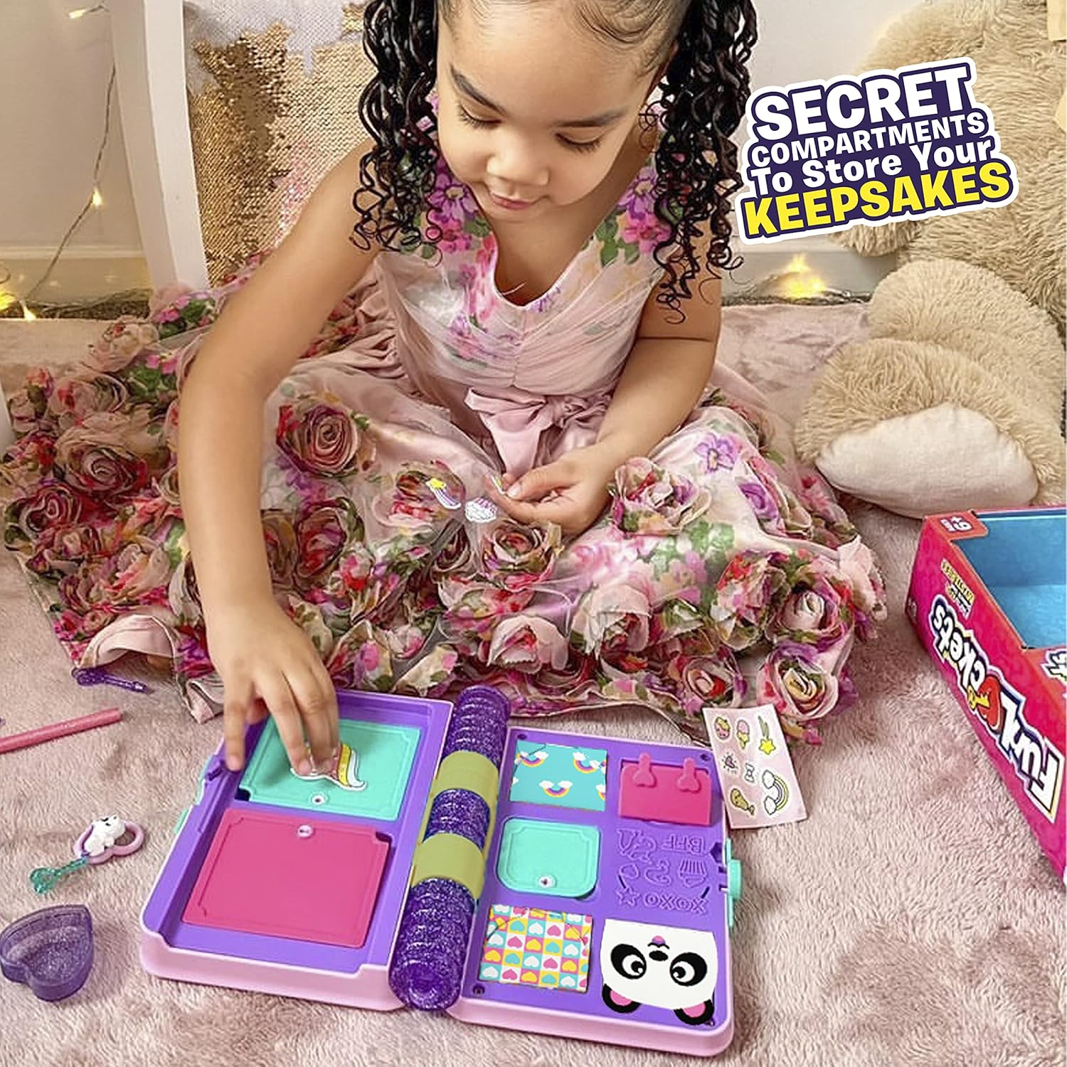 Funlockets Secret Journal NEW Glitter Edition. Secret Lockable Girl’s Diary with 11