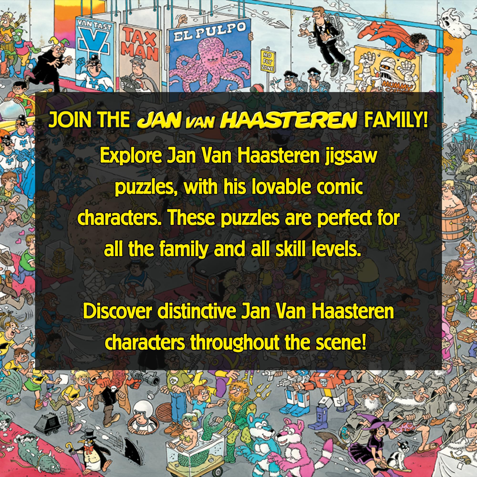 Jan van Haasteren 2 in 1 Puzzle - Give Us Some Space & All Dressed Up | 2 x 1000 Pieces | Ages 14+ 4