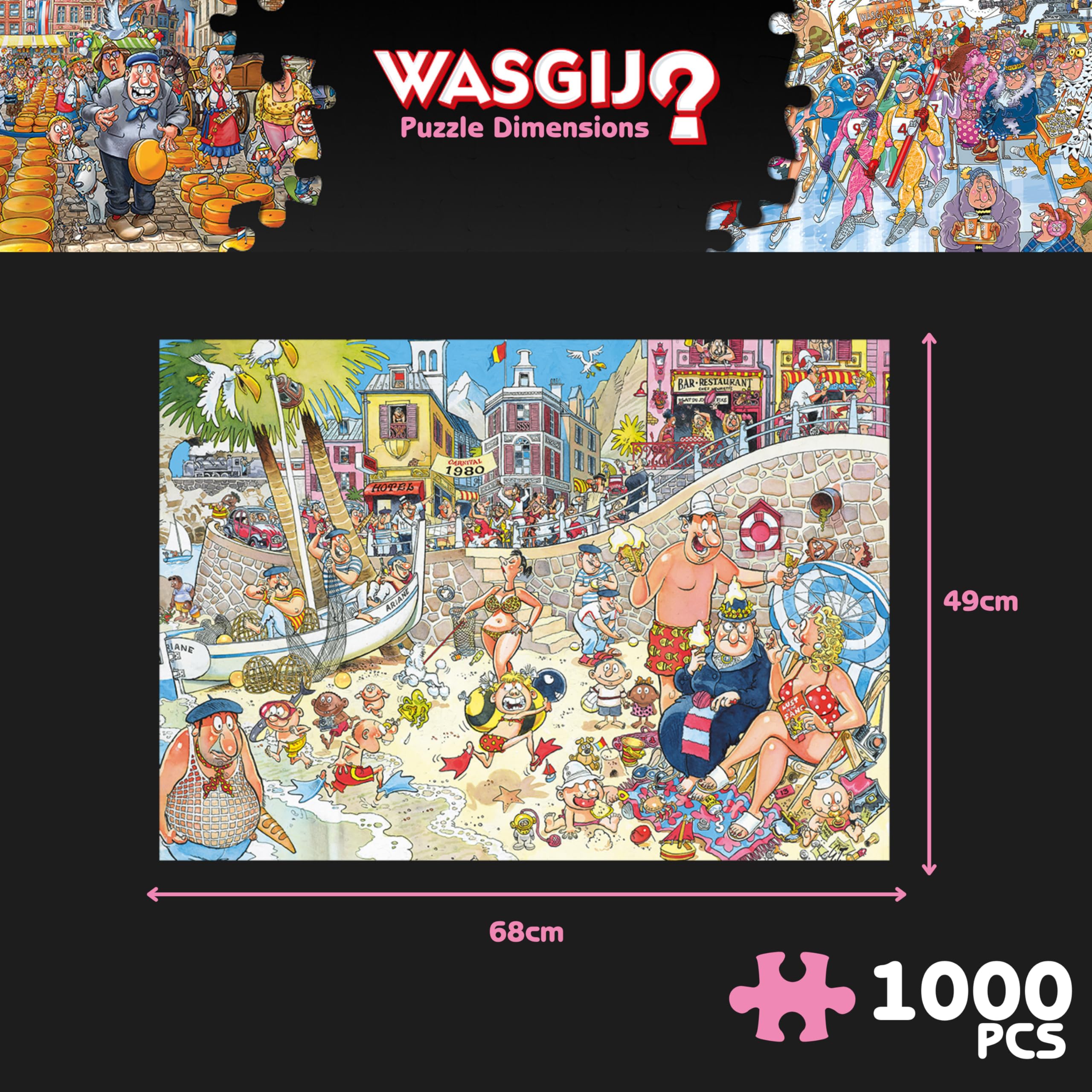 Wasgij Retro Destiny 8 High Season Jigsaw Puzzle - 1000 Pieces | Adult Brainteaser 3
