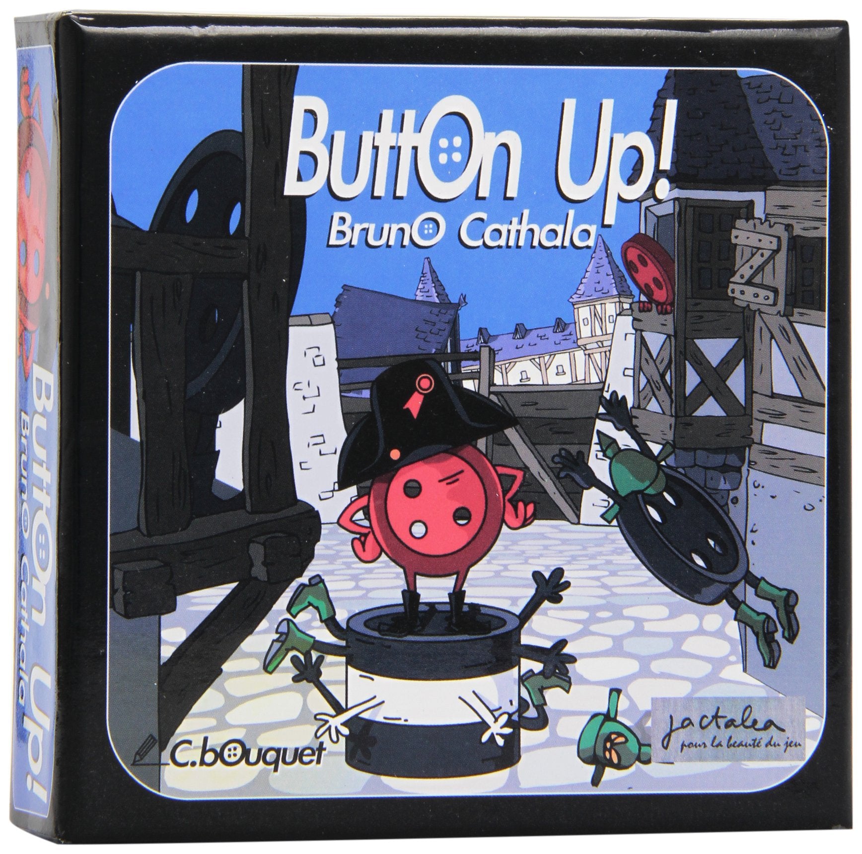 Blue Orange Games Button Up Board Game | Ages 8+ | 2 Players | 10 Min Playtime | Cardboard
