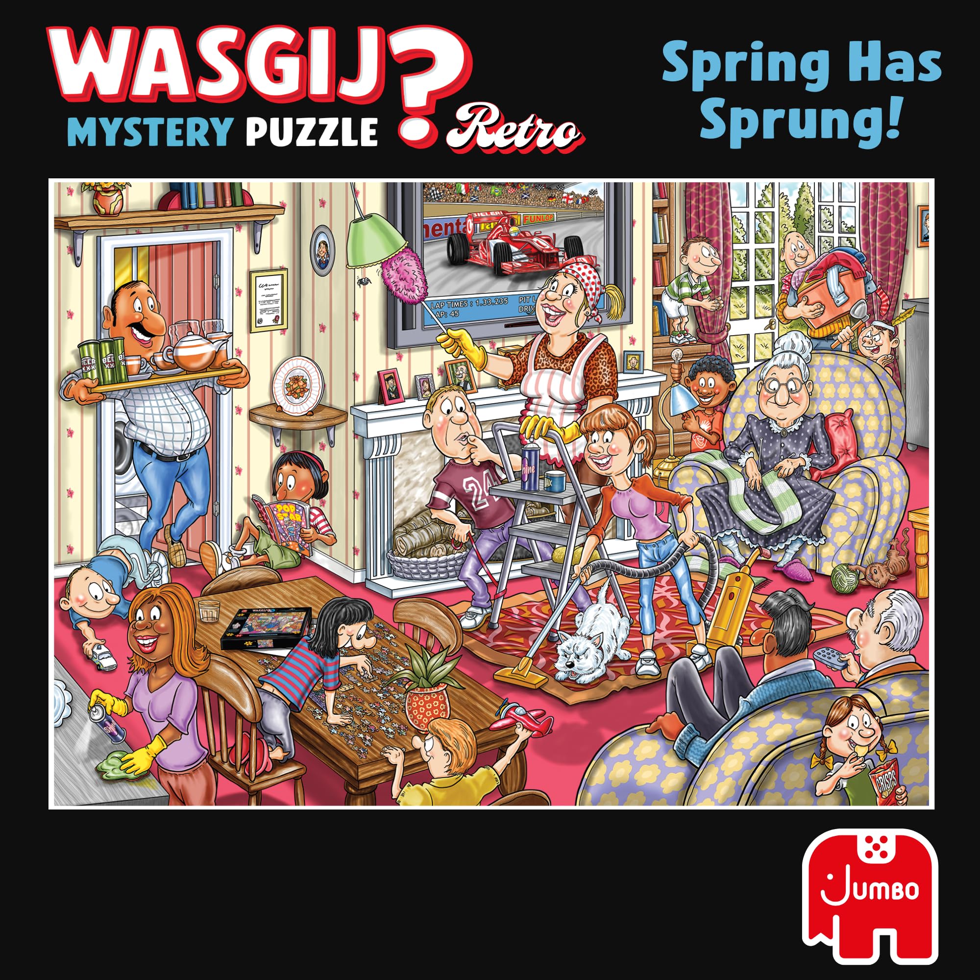 Wasgij Retro Mystery 10, Spring has Sprung! - 1000 Piece Adults Jigsaw Puzzle 8