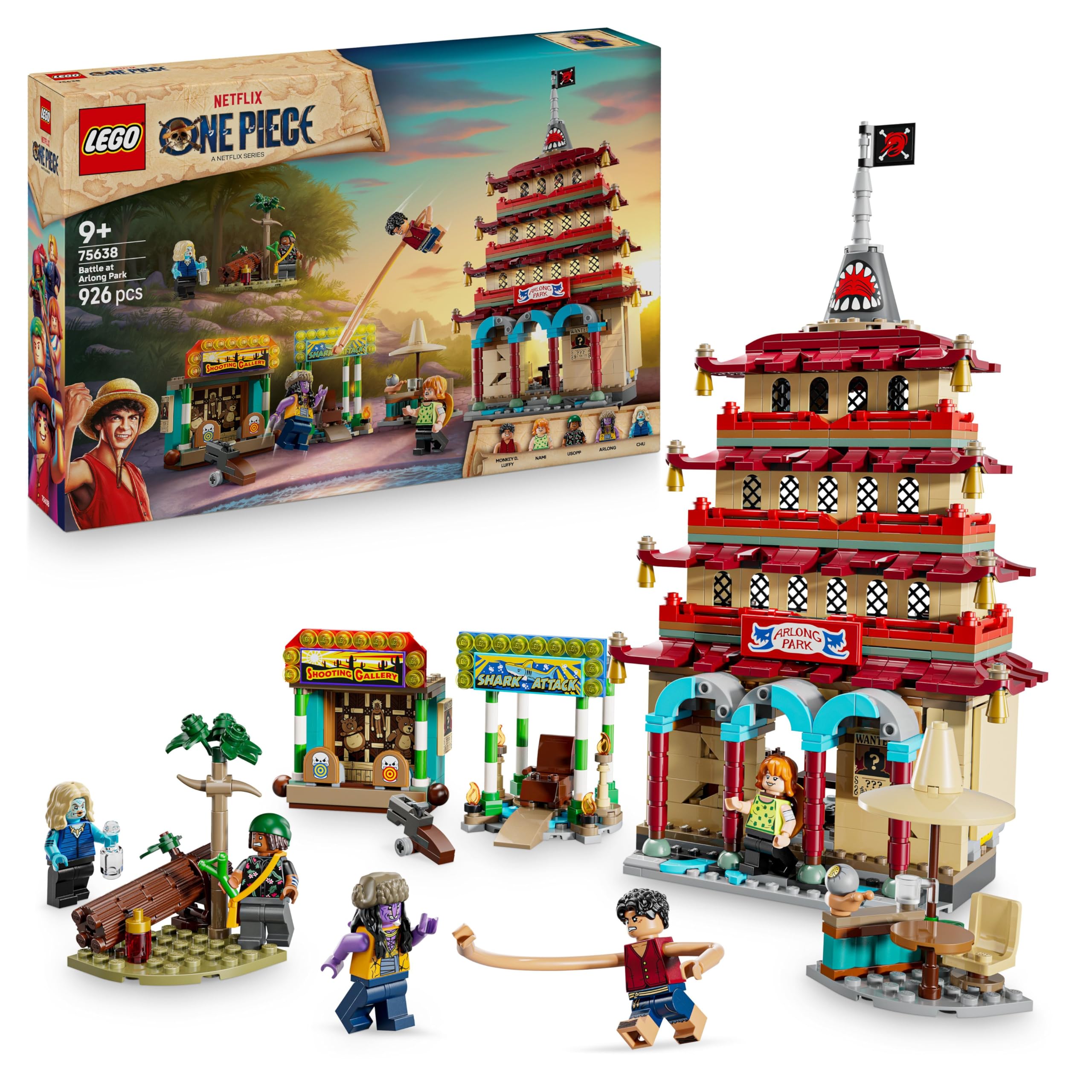 LEGO ONE PIECE Battle at Arlong Park Building Set - 5 Minifigures | Ages 9+ | 75638 1