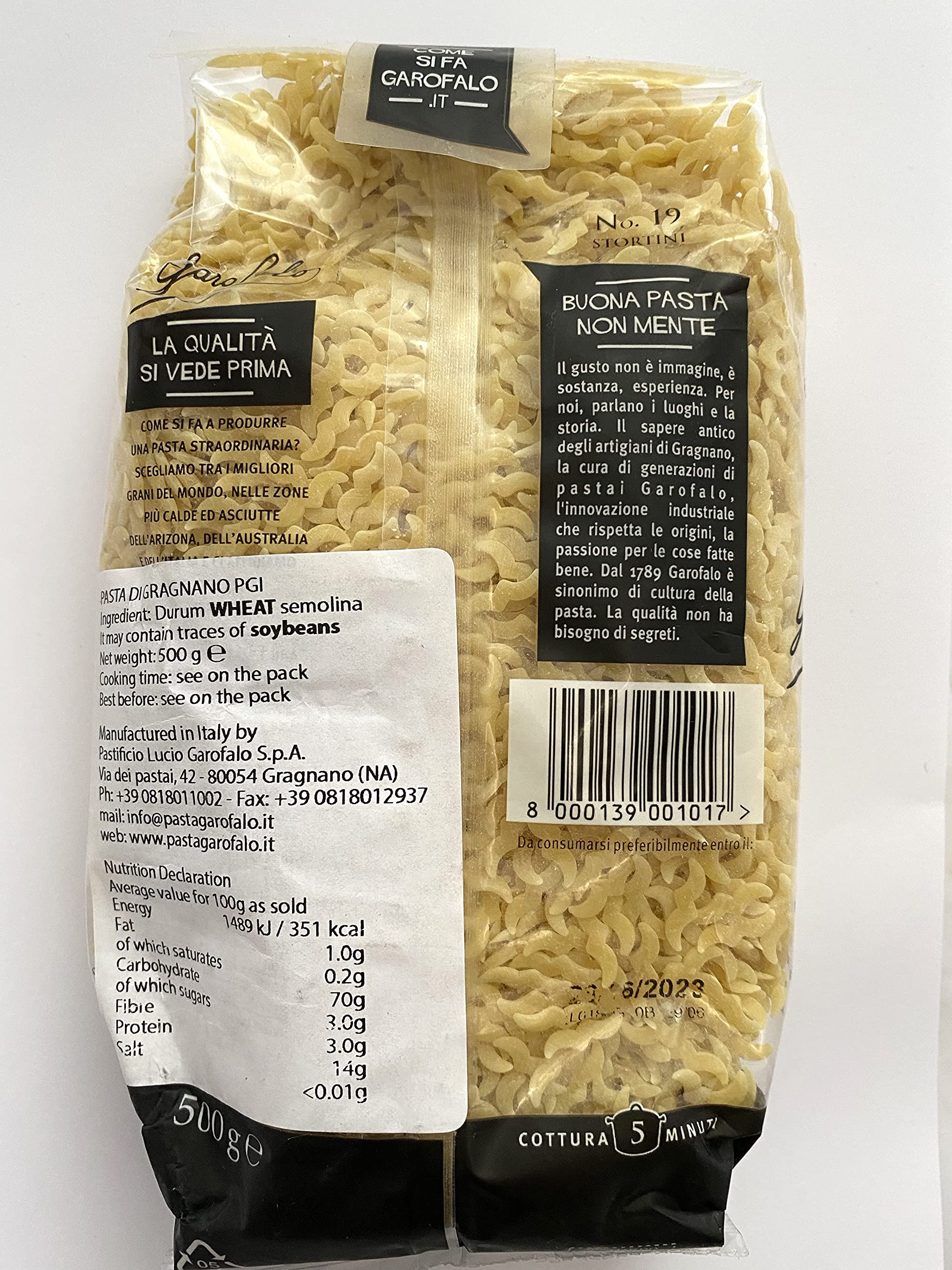 Garofalo Stortini Italian Soup Pasta - Vegan, High Protein Durum Wheat Semolina | 500g 3
