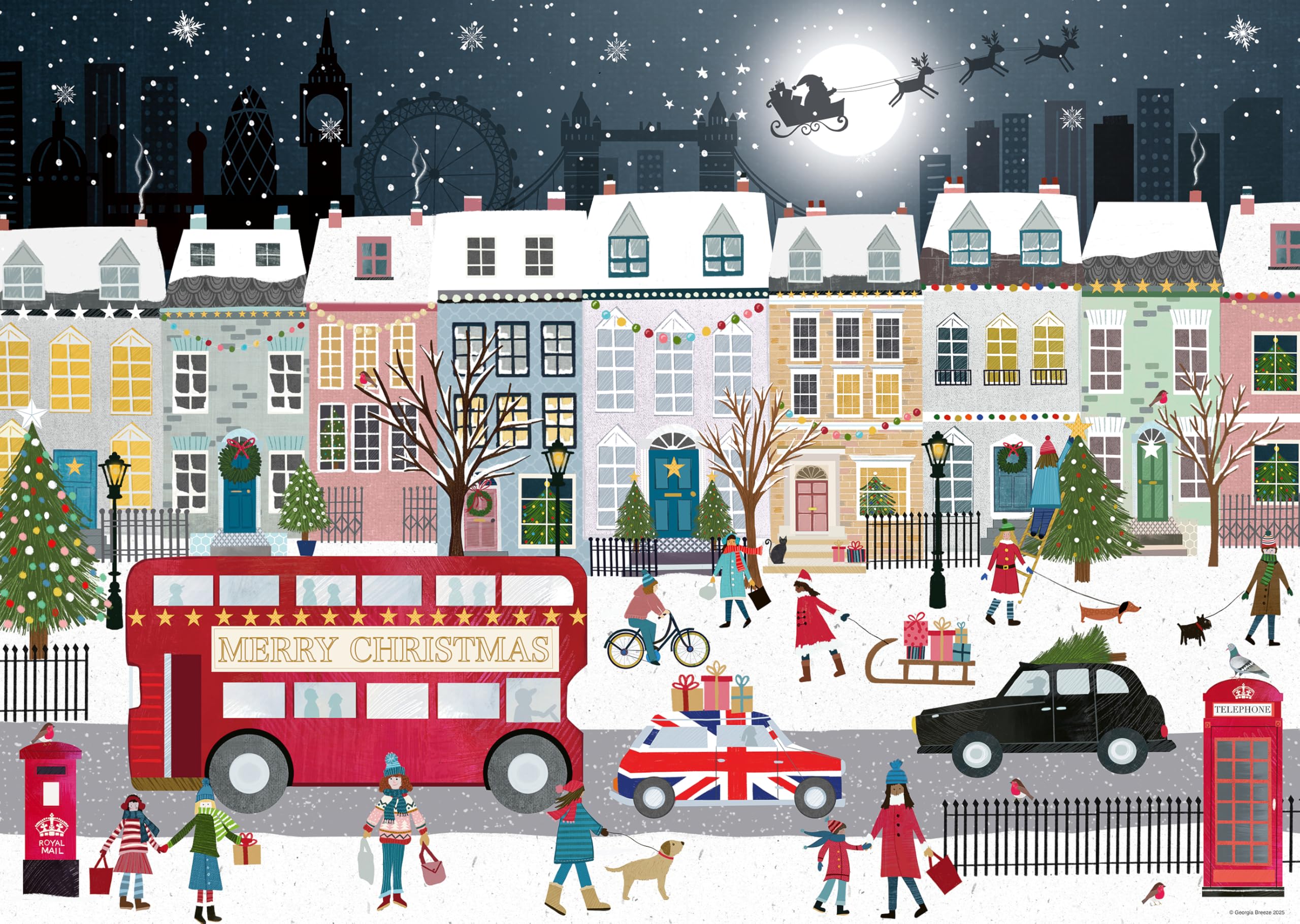 Ravensburger - London's Christmas Spirit 1000 Piece Jigsaw Puzzle