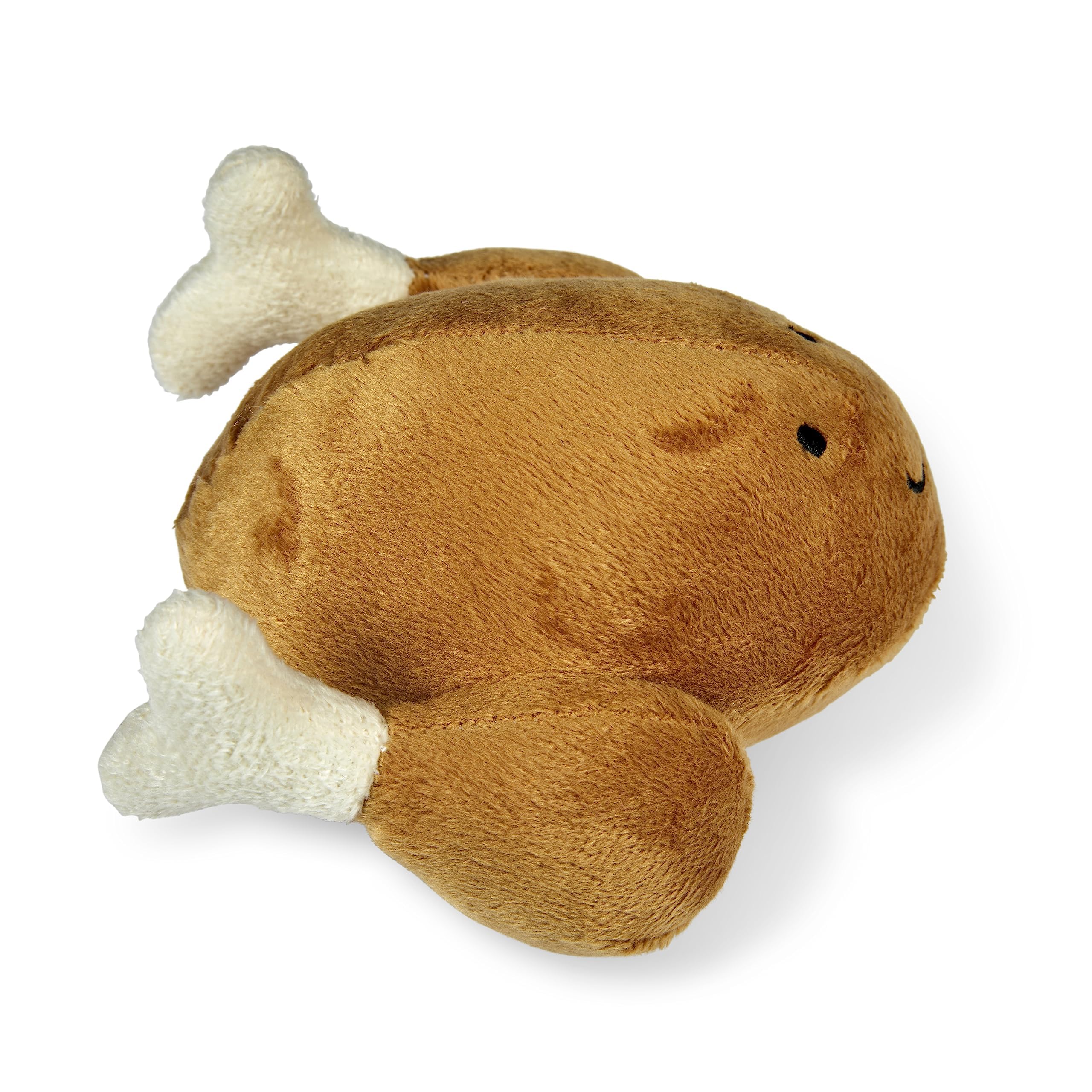 Petface Foodie Faces Roast Chicken Plush Dog Toy - Squeaker Included | Lightweight | Pack of 1 3