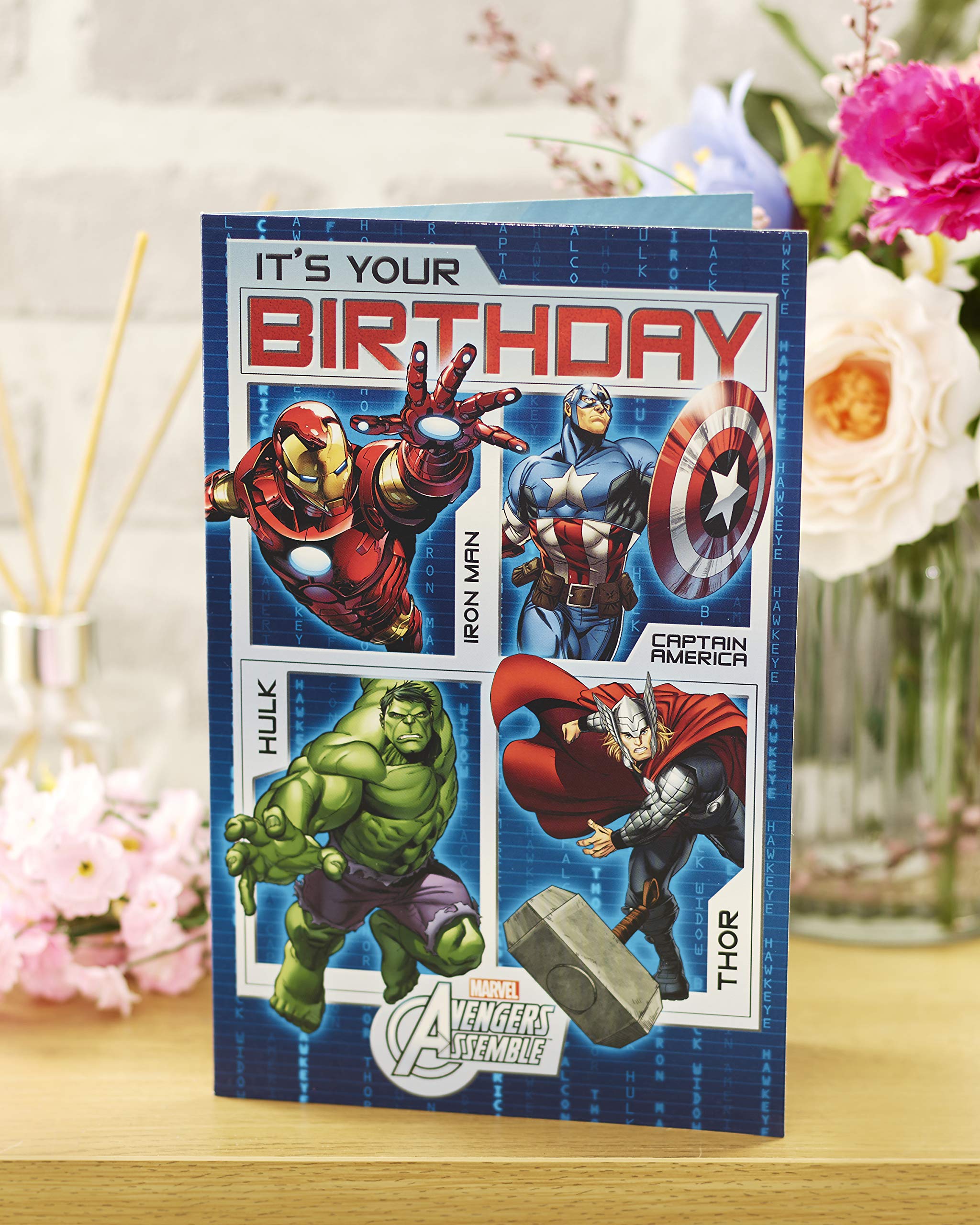 UK Greetings Marvel Avengers Birthday Card for Boys, Son, Grandson | 15.5 x 23.5 cm 4