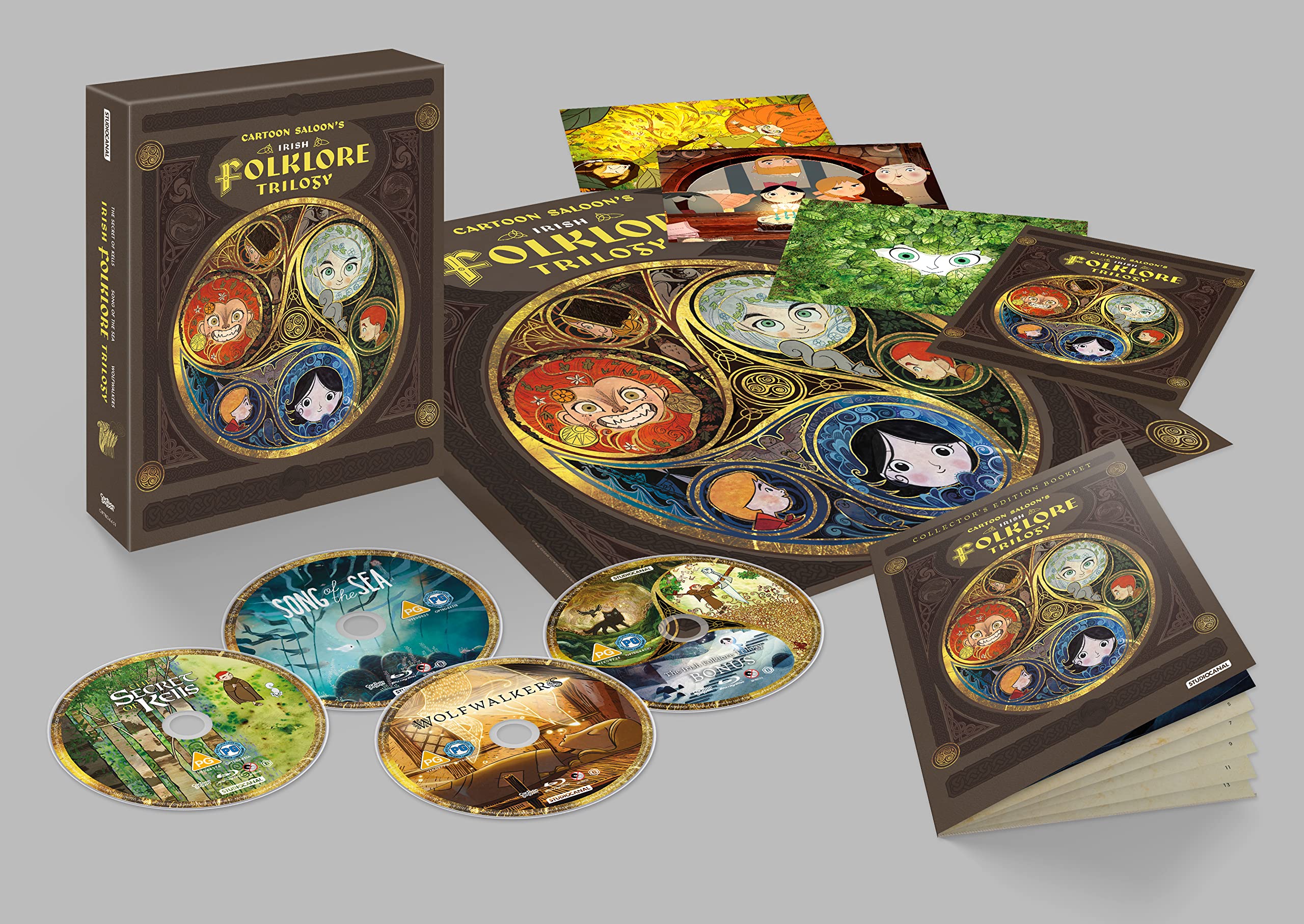 Cartoon Saloon Irish Folklore Trilogy (Brendan und das Geheimnis von Kells, Song of the Sea, Wolfwalkers) – Blu-ray Limited Edition [Blu-ray] 3