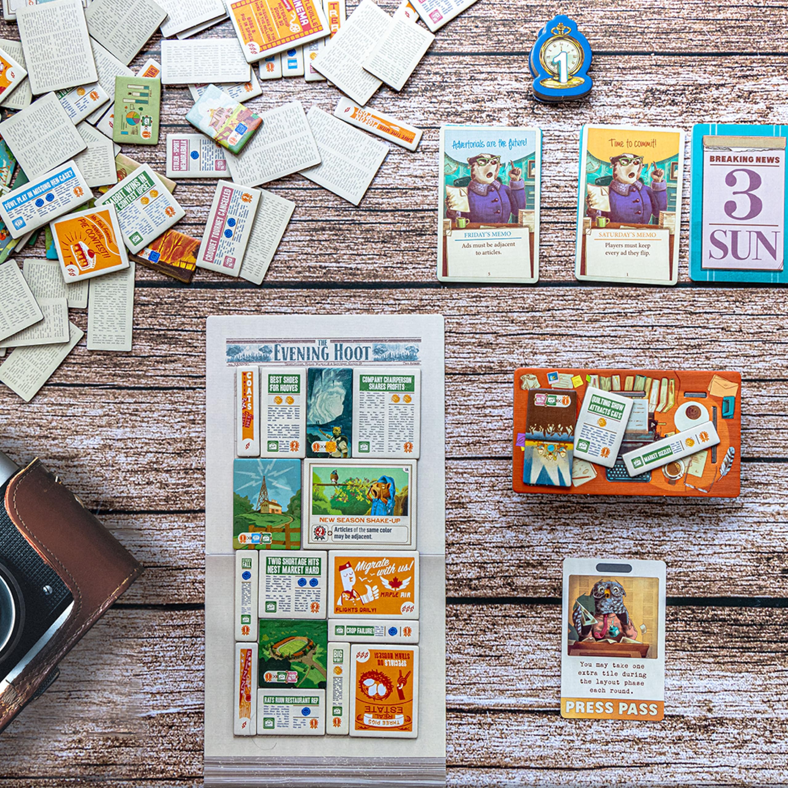 AEG Fit to Print Tile-Laying Board Game | Ages 10+ | 1-6 Players | 15-30 Min Playtime 5