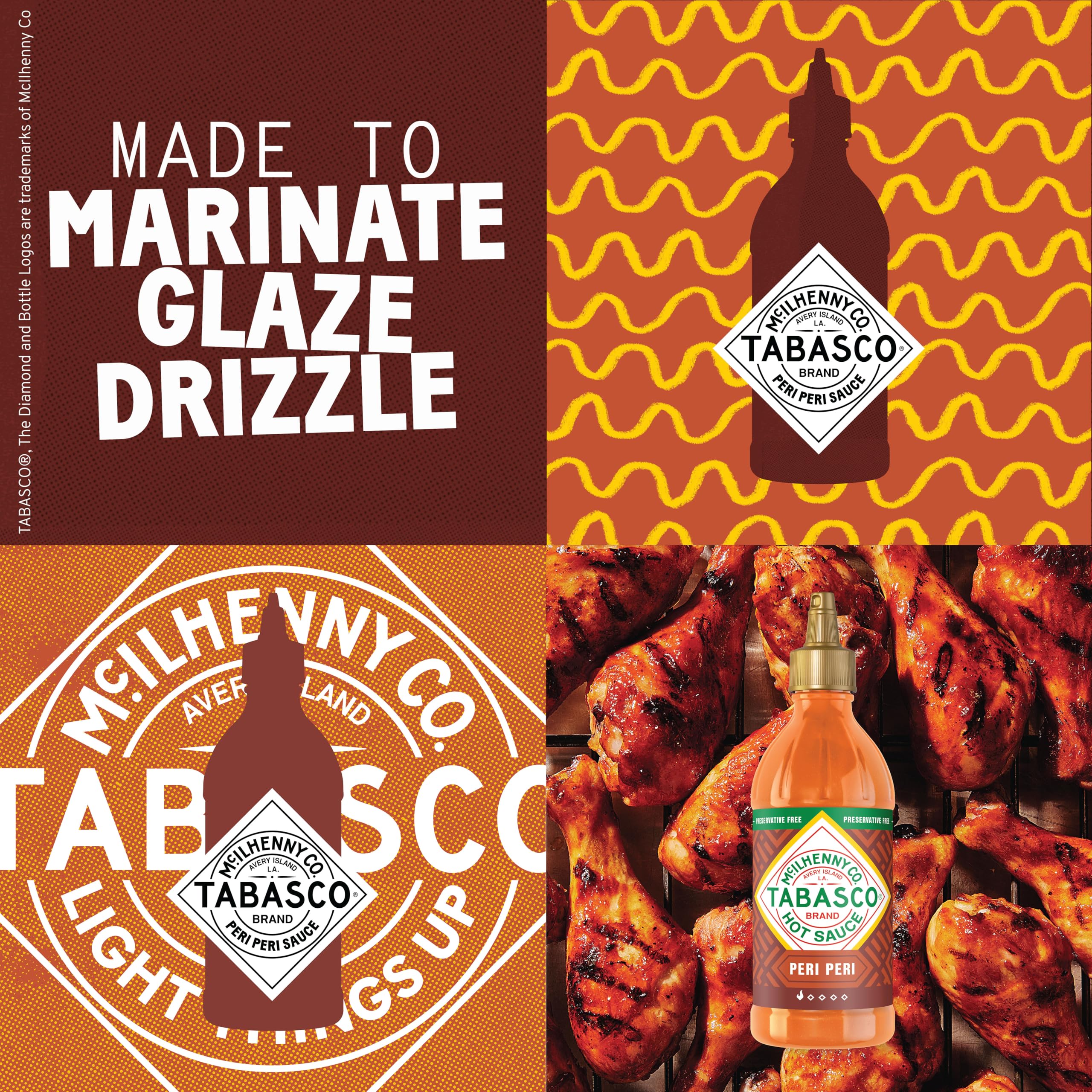 TABASCO Brand Peri Peri Sauce - Tangy Citrus Heat | 256ml Squeeze Bottle 3