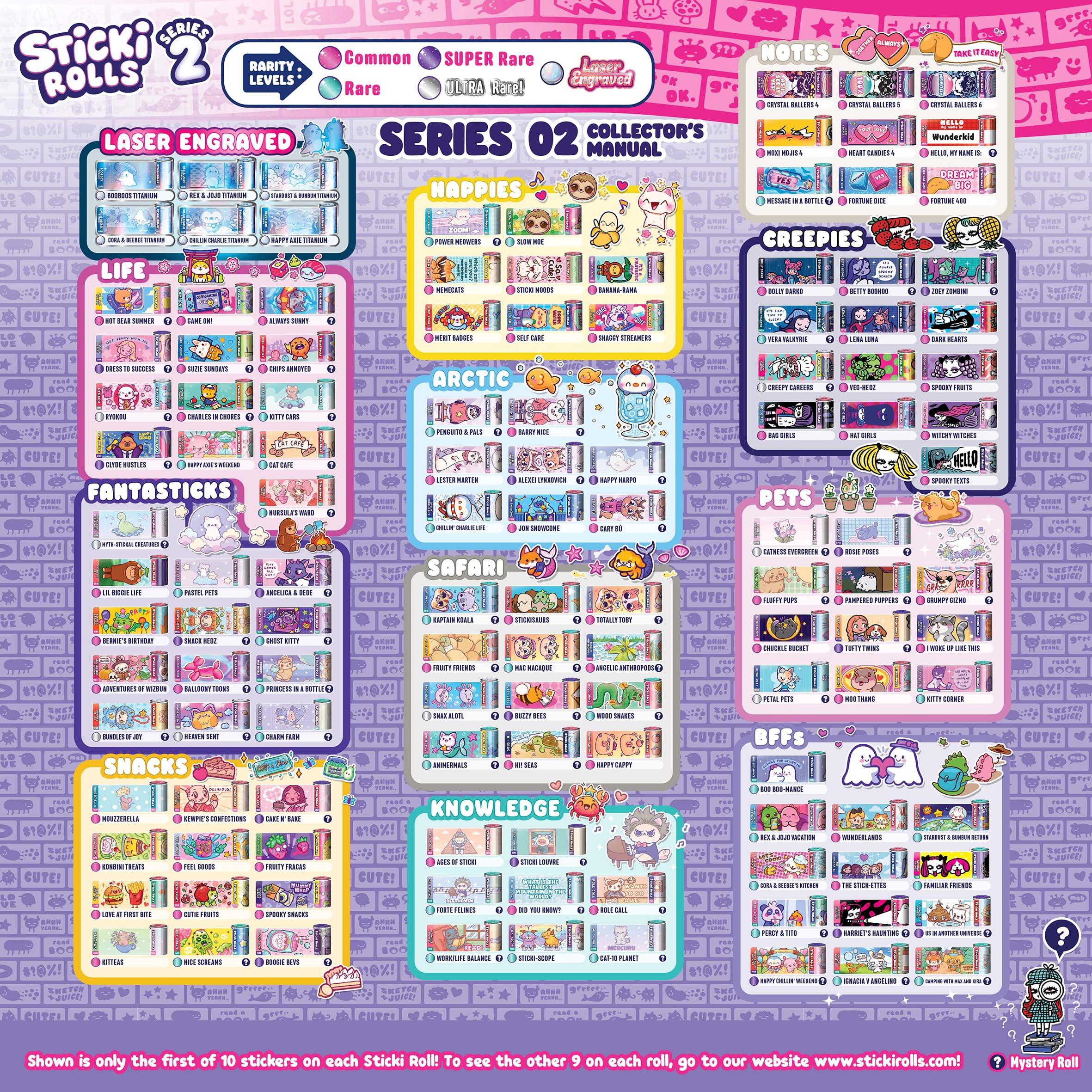 Sky Castle Sticki Rolls Serie 2 – Sticki Station S2 Tragbares und teilbares Sticker-Bastelset 7