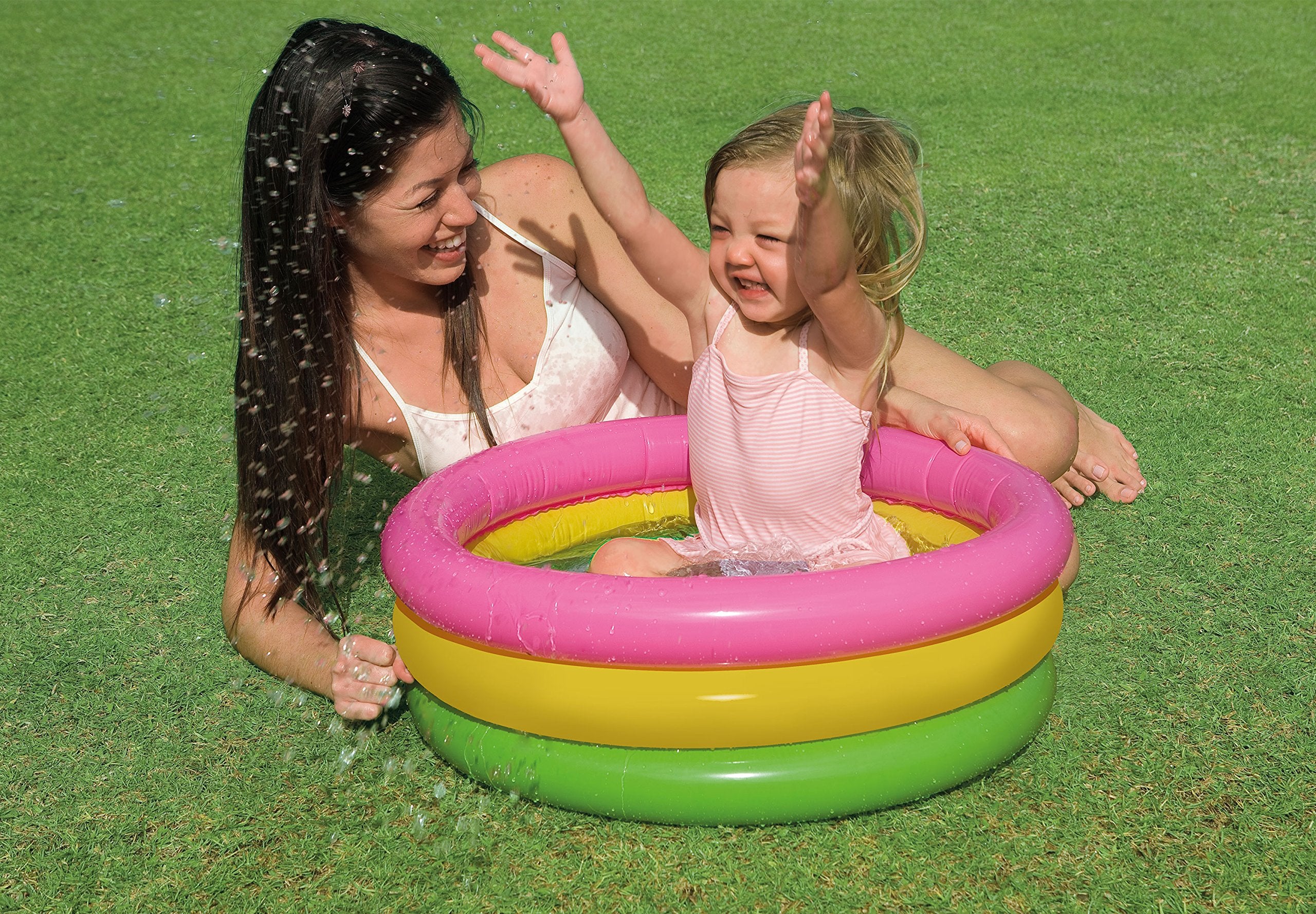 Intex 57107NP Sunset Glow Baby Pool - Inflatable, 61cm x 22cm, Ages 1-3 3