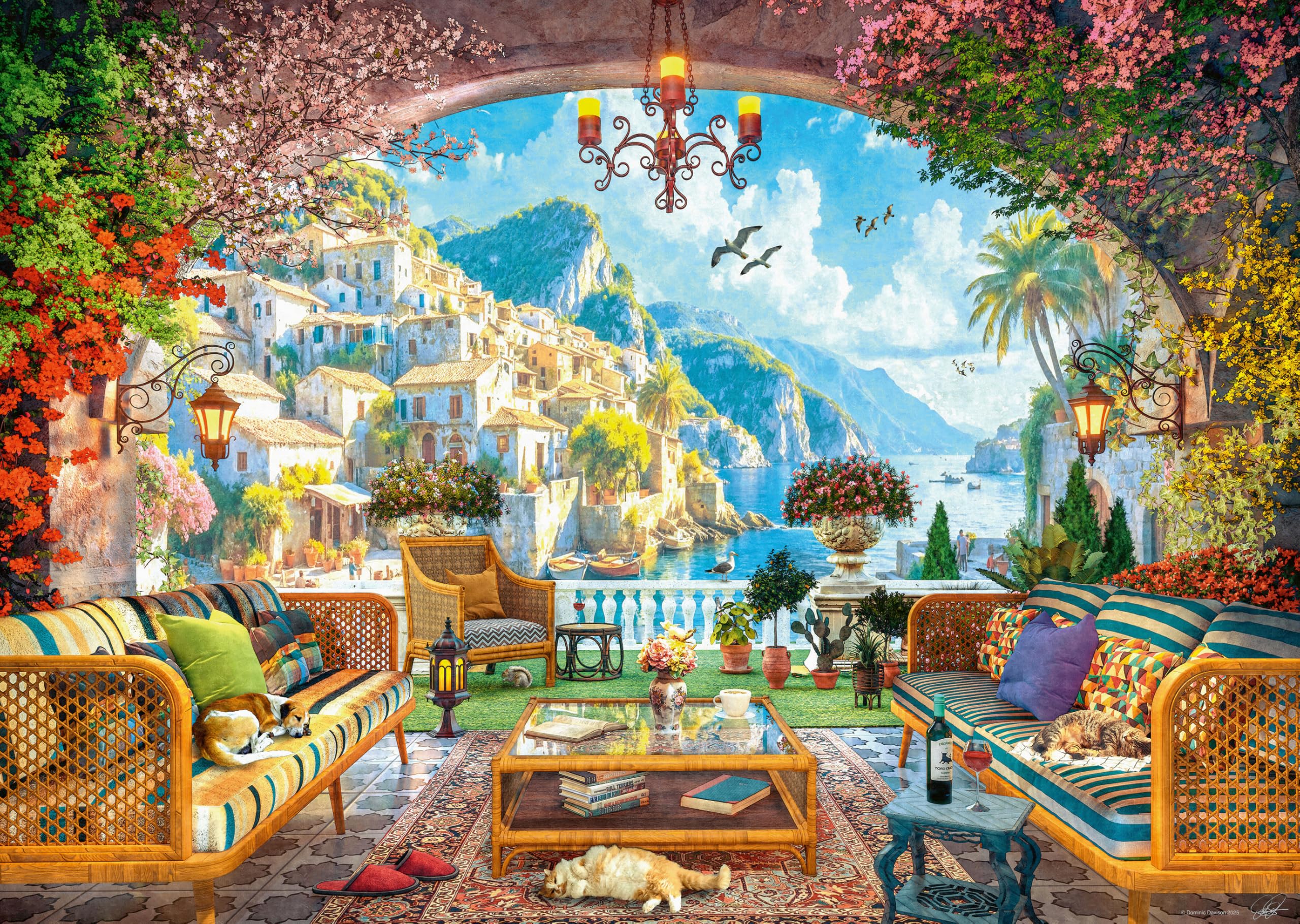 Ravensburger Mediterranean Terrace View Jigsaw Puzzle - 1000 Pieces, 70x50cm 1