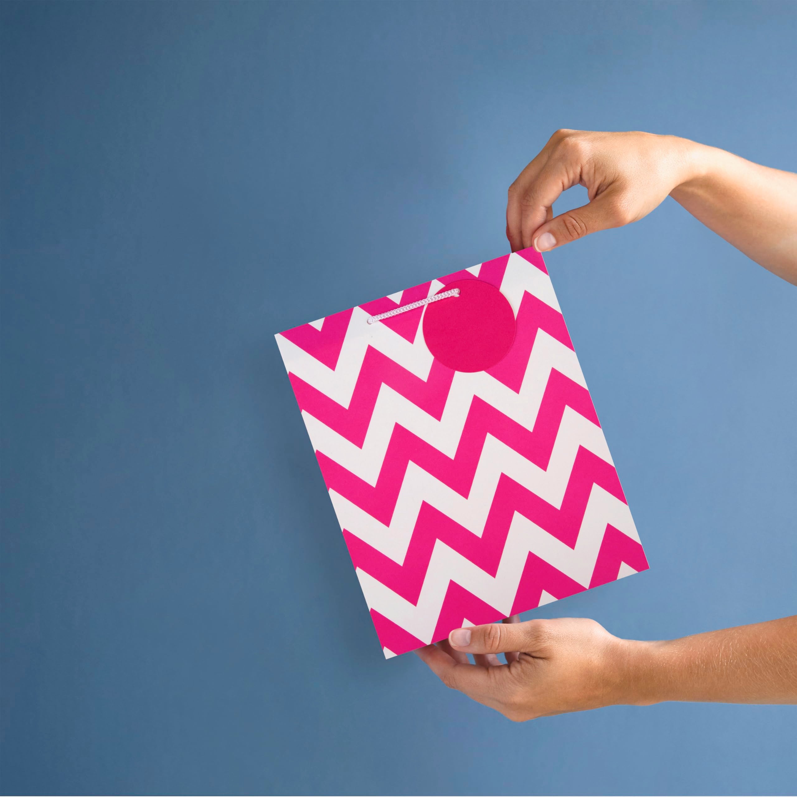 Hallmark Medium Gift Bags Multipack - 4 Bags | Yellow, Pink, Blue, Black | Matte Finish