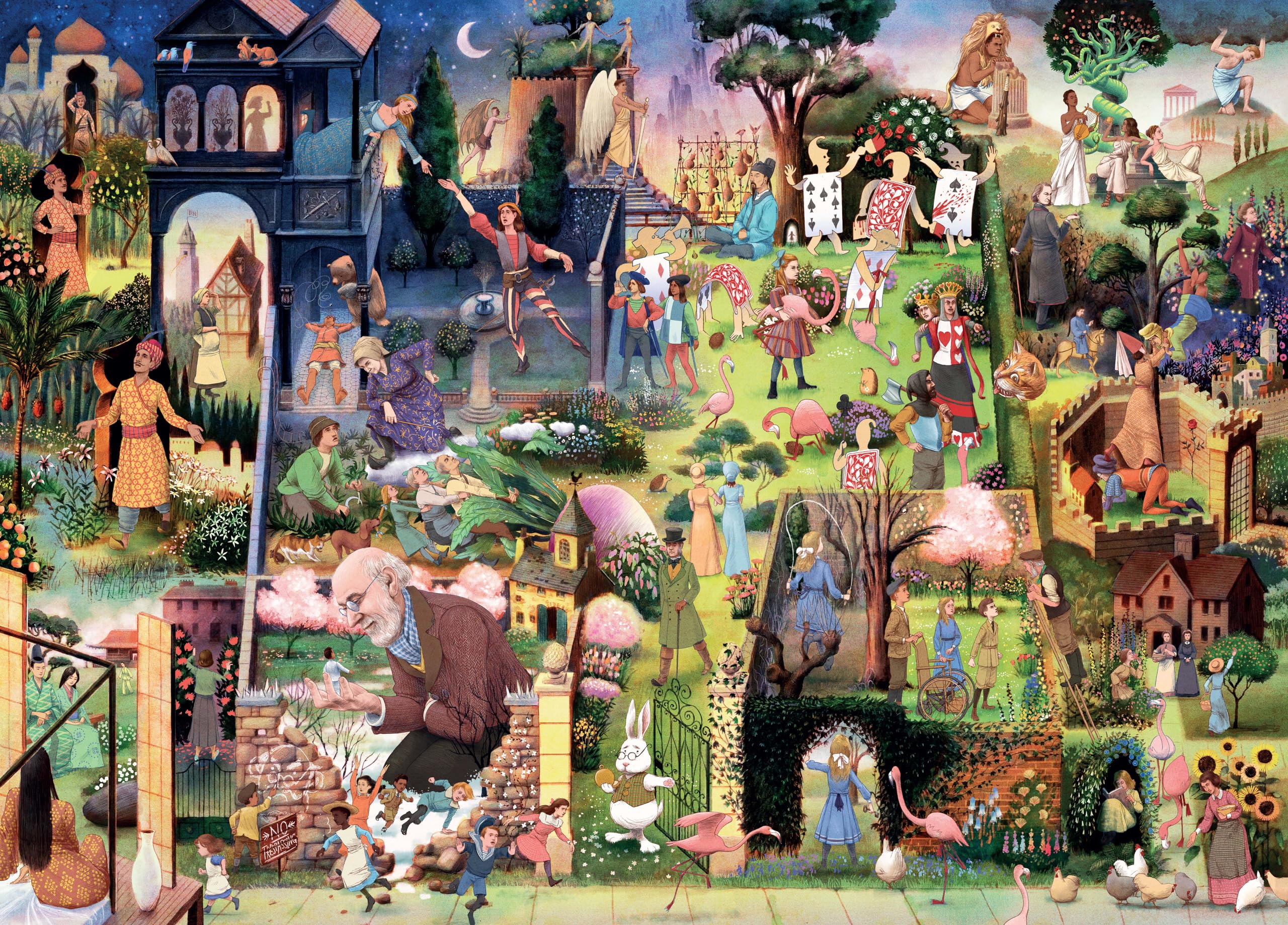 Laurence King A Book Lover's Garden Jigsaw Puzzle - 1000 Pieces | Literature Theme