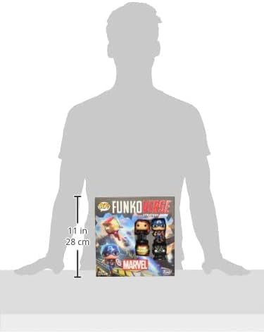 Funko Games Funkoverse Marvel 100 4Pack - Thanos - Captain America, Black Widow, Iron Man And Black Panther - 3'' (7.6 Cm) POP! - Light Strategy Board Game 10