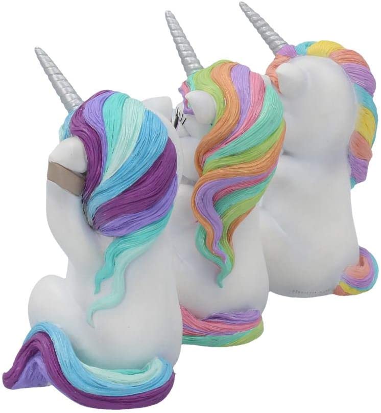 Nemesis Now Animal Collections – Drei weise Cutiecorns-Figurenset, Harzstatue 6