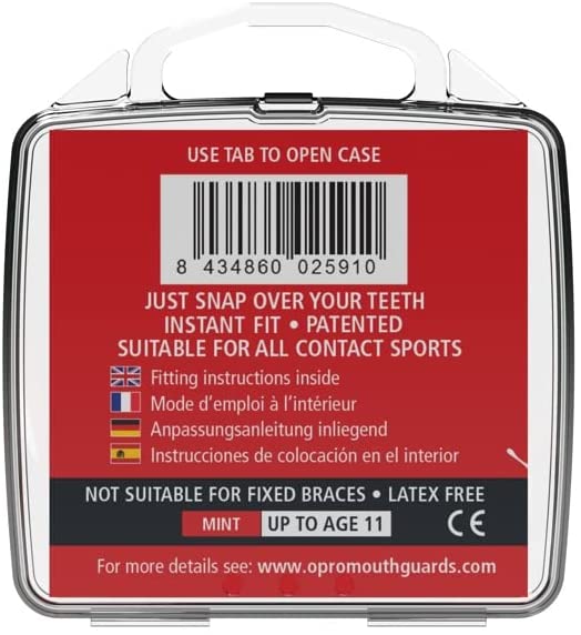 Opro Snap Fit Junior Mundschutz - Mintgrün 4