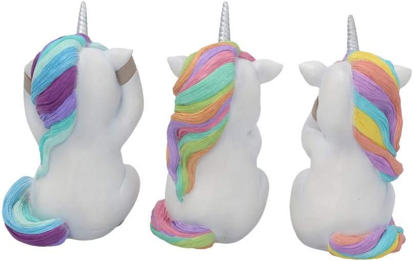 Nemesis Now Animal Collections - Three Wise Cutiecorns Figurine Set Resin Statue