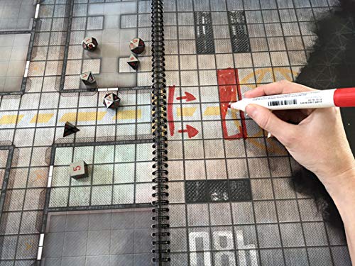 Riesiges Buch mit Sci-Fi-Kampfmatten (A3) - Loke Battle Mats