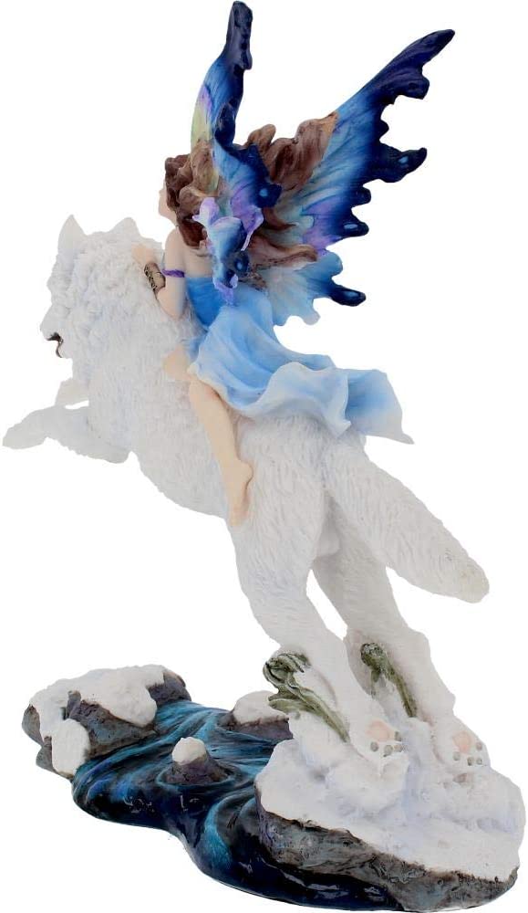 Nemesis Now Free Spirit – Fee und Wolf Figur, 23,5 cm 4