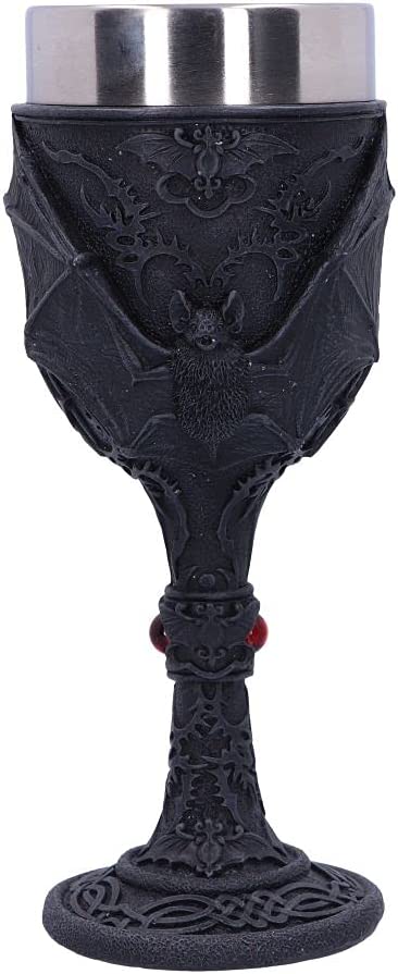 Nemesis Now Wicca- und Hexerei-Kollektion – Dark Fang Bat Goblet (Schwarz)