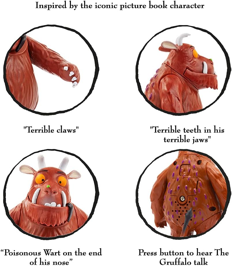 The Talking Gruffalo Action Figure - Interactive 12cm Poseable Toy with Movie Sounds 7