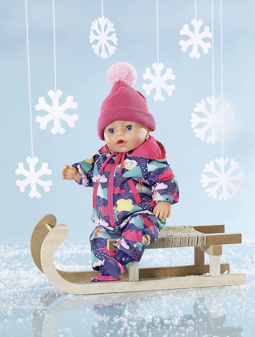 BABY Born Deluxe Schneeanzug 43 cm – Winteroutfit mit Mütze &amp; Stiefeln für Puppen 4
