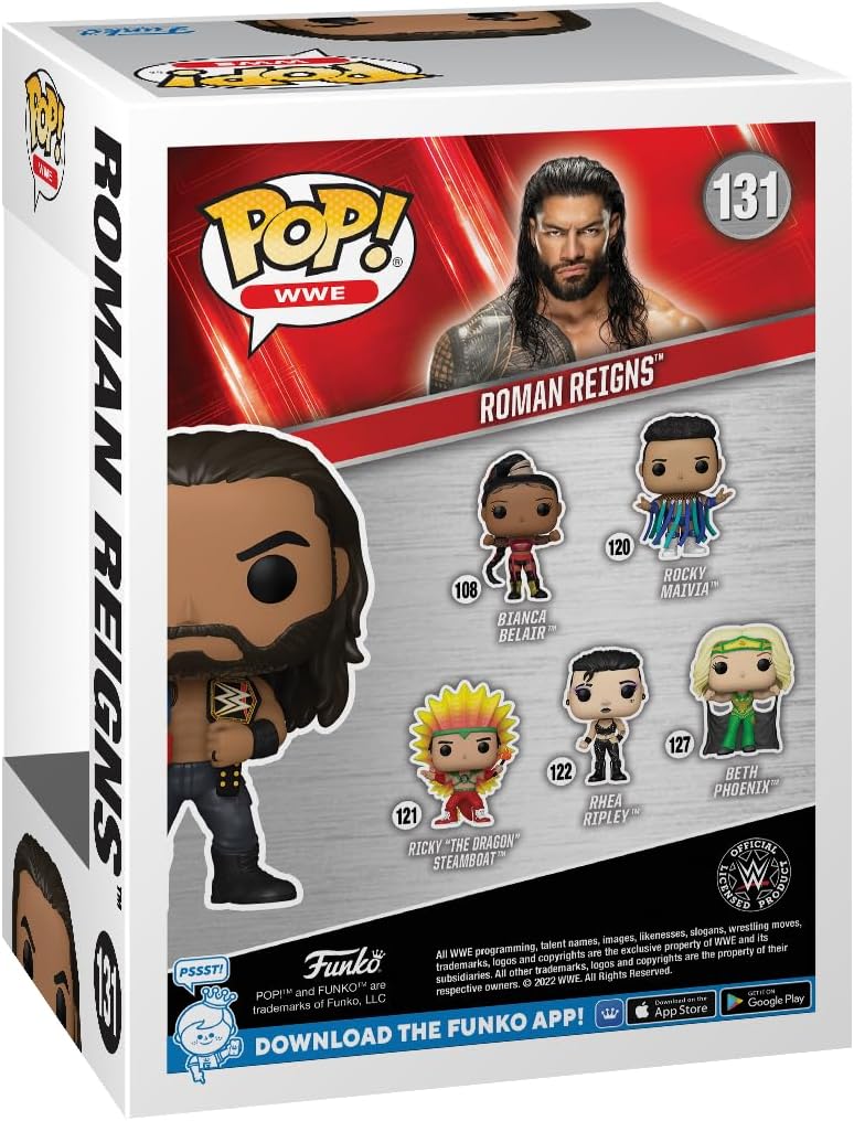 Funko Pop! WWE - Roman Reigns mit Gürteln Vinylfigur #131 (72233) 3