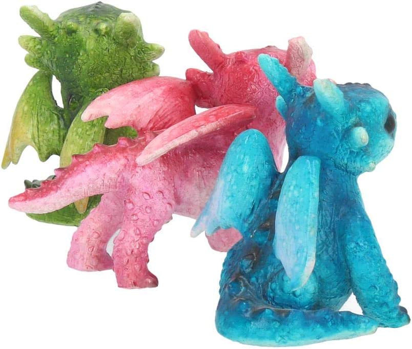 Nemesis Now Tiny Dragons – Set mit drei handbemalten Harzfiguren