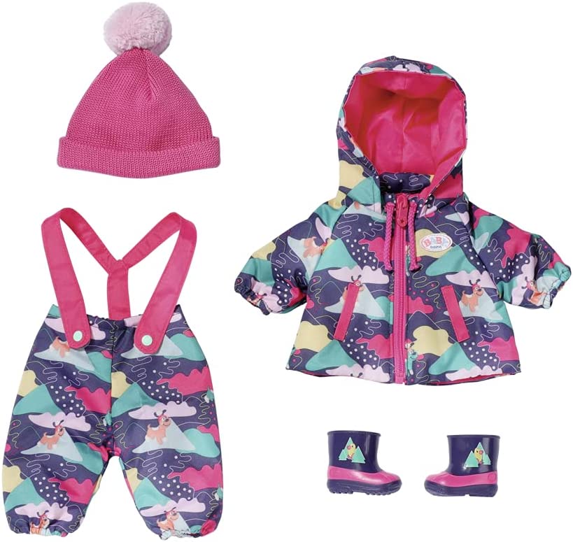BABY Born Deluxe Snowsuit 43 cm - Winter Outfit with Hat & Boots for Dolls