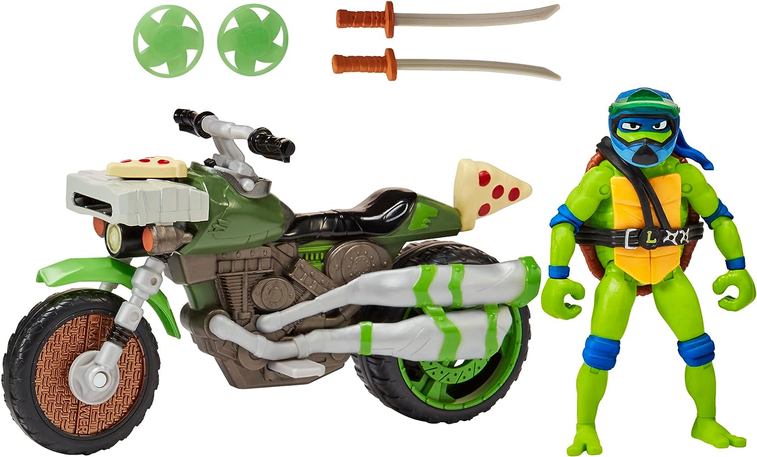 Teenage Mutant Ninja Turtles Ninja Kick Cycle mit exklusiver Leonardo-Figur – Action-Spielset 7
