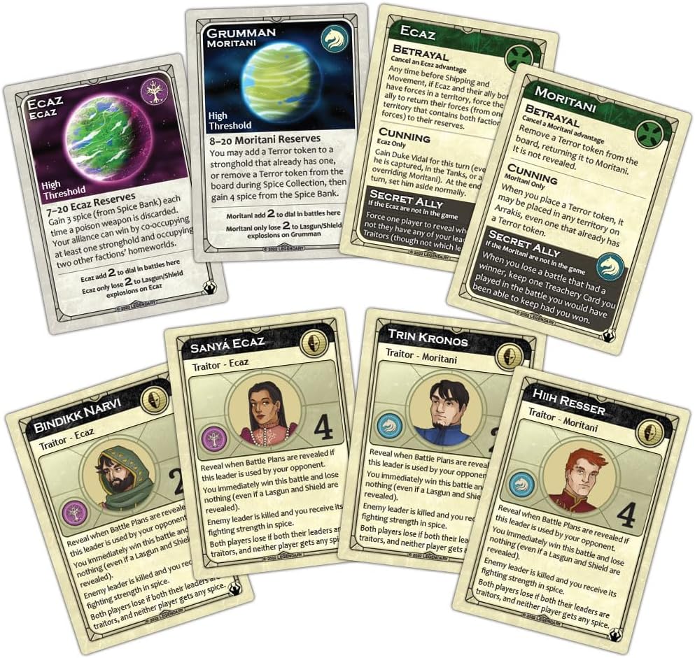 Gale Force Nine Dune Ecaz &amp; Moritani House Erweiterungsbrettspiel 3
