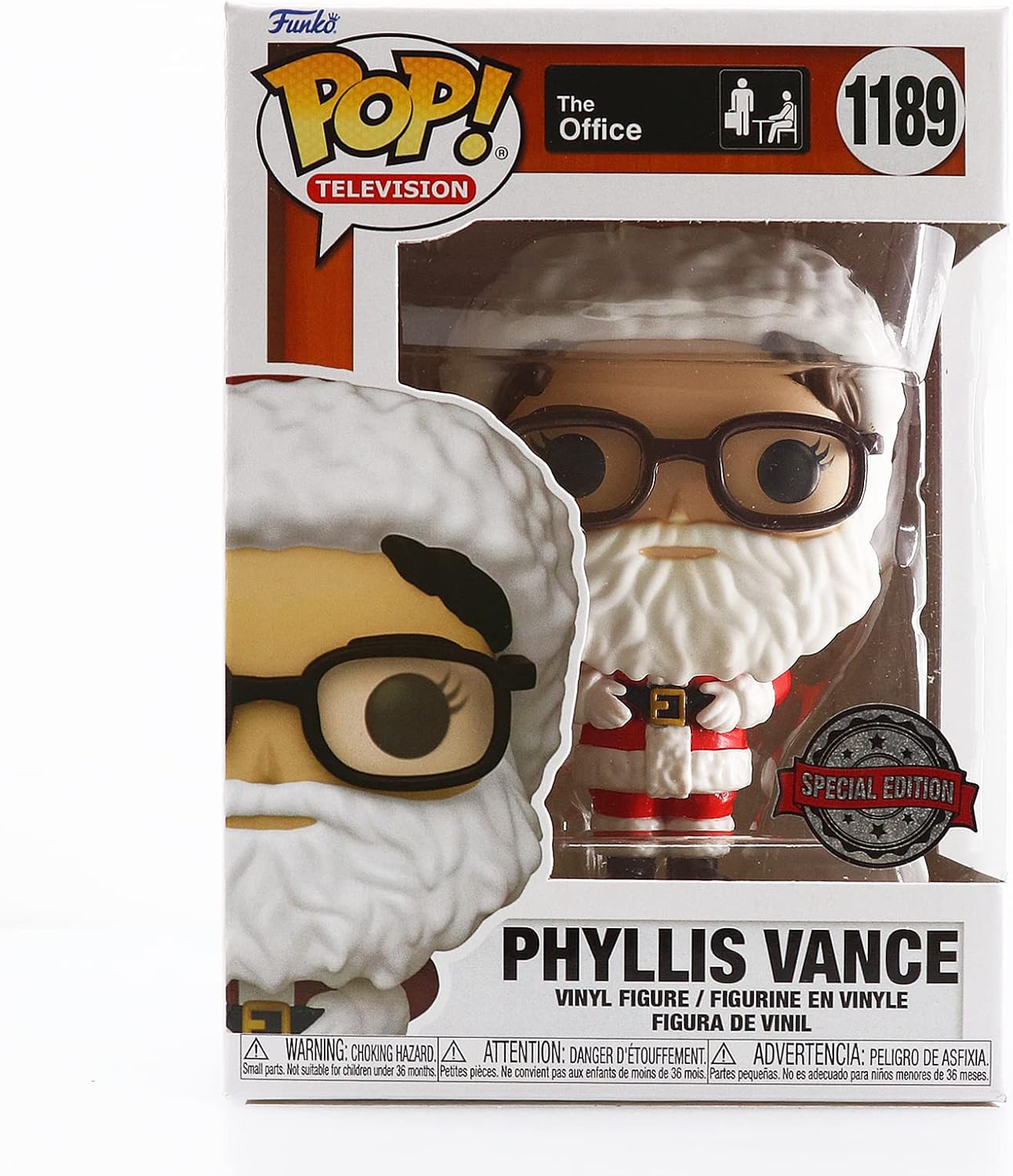 Funko Pop! Television – Vinylfigur Phyllis Vance im Weihnachtsmannkostüm (GameStop-Exklusiv Nr. 1189) 1