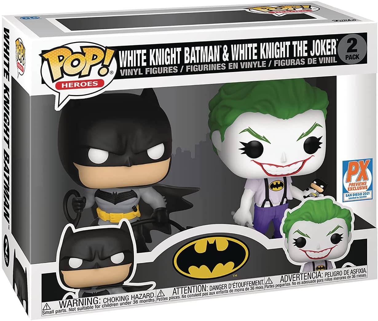 Funko Pop! Vinyl DC Comics - Batman & Joker White Knight Exclusive Set (56117) 2