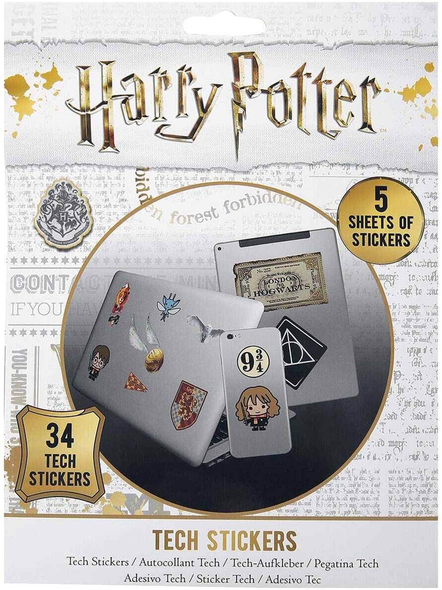 Harry Potter-Aufkleber-Set – 34 mehrfarbige Aufkleber (TS7407)