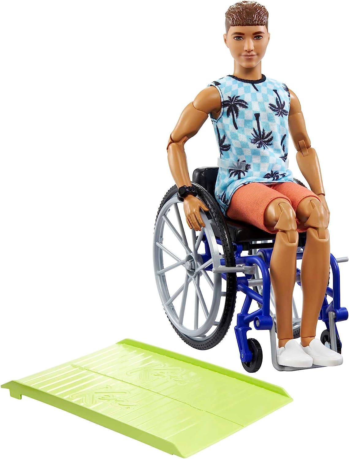 Ken-Puppe mit Rollstuhl und Rampe – Barbie Fashionistas Actionfigur für Kinder ab 3 Jahren