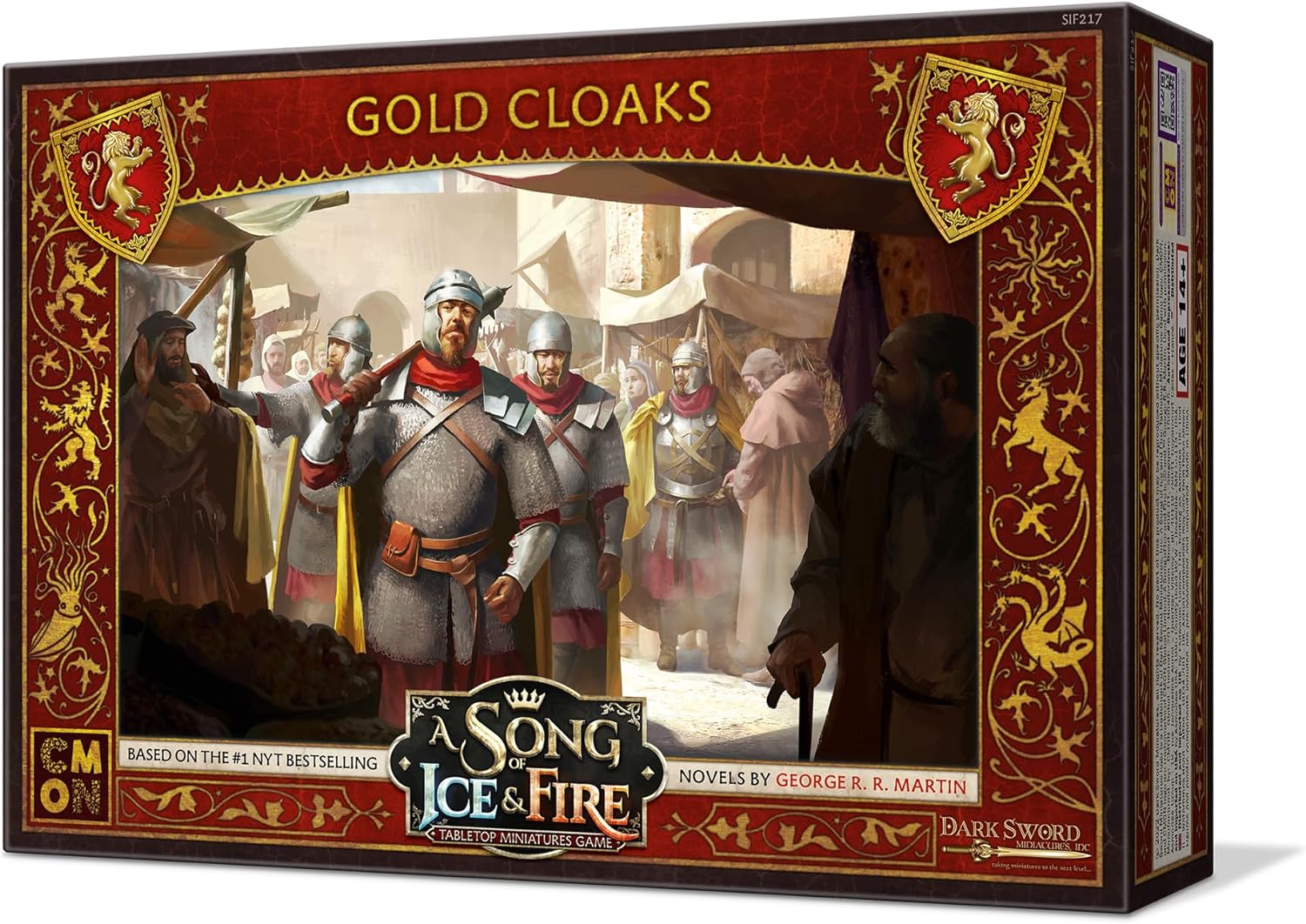 CMON Das Lied von Eis und Feuer Tabletop Miniaturen Spiel Gold Cloaks Einheit Box